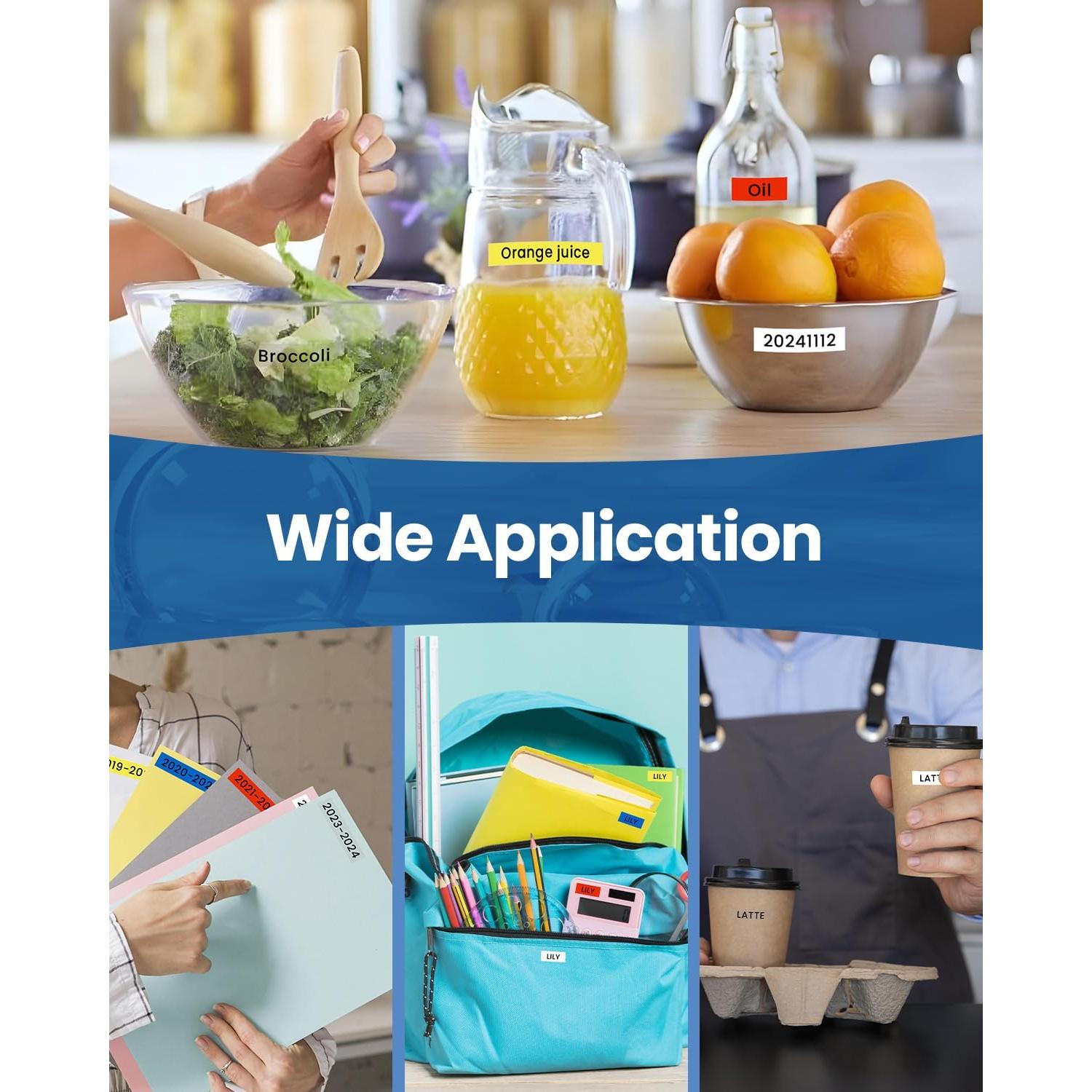 Cinta de Reemplazo Oozmas 12mm para Etiquetadora Brother