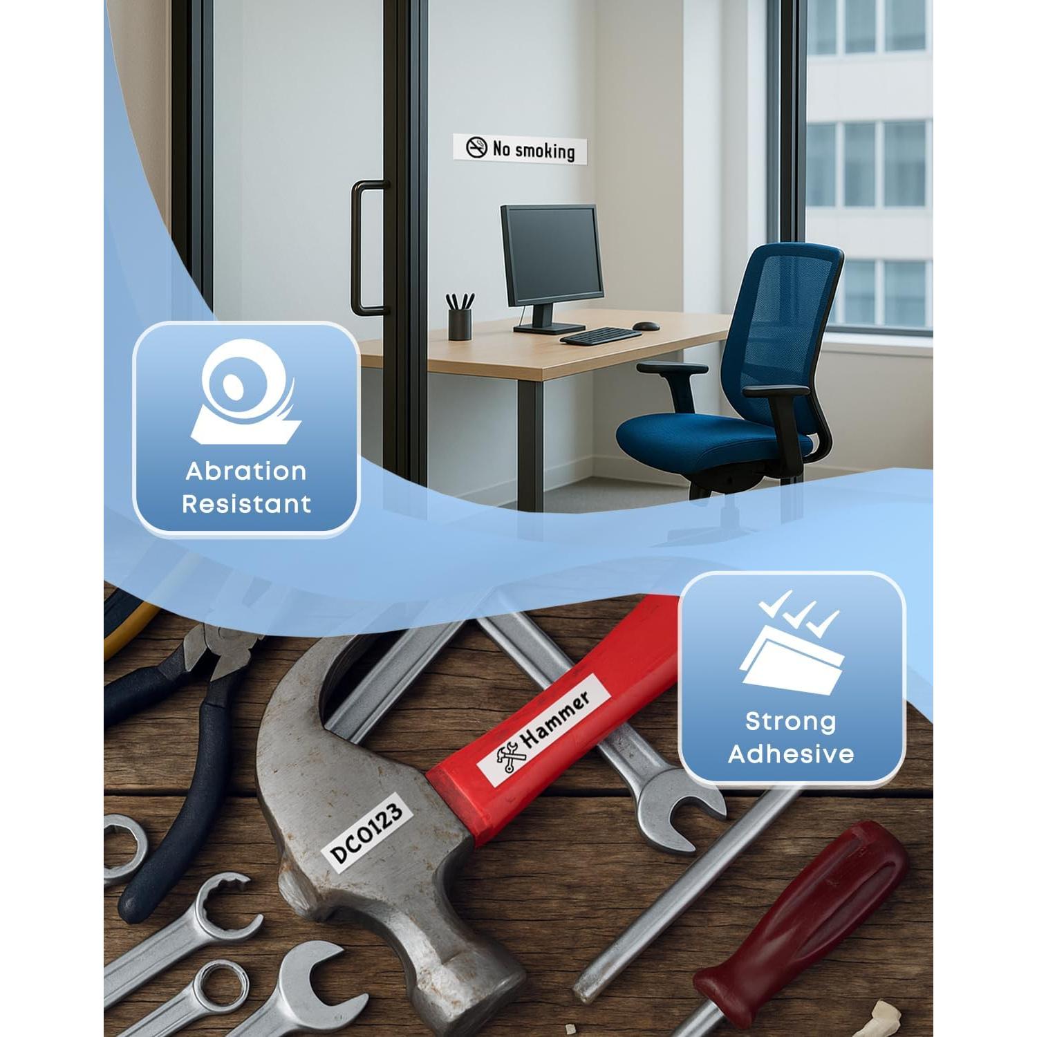 Cinta de Etiqueta Laminada COLORWING TZe-231 12mm 6-Pack