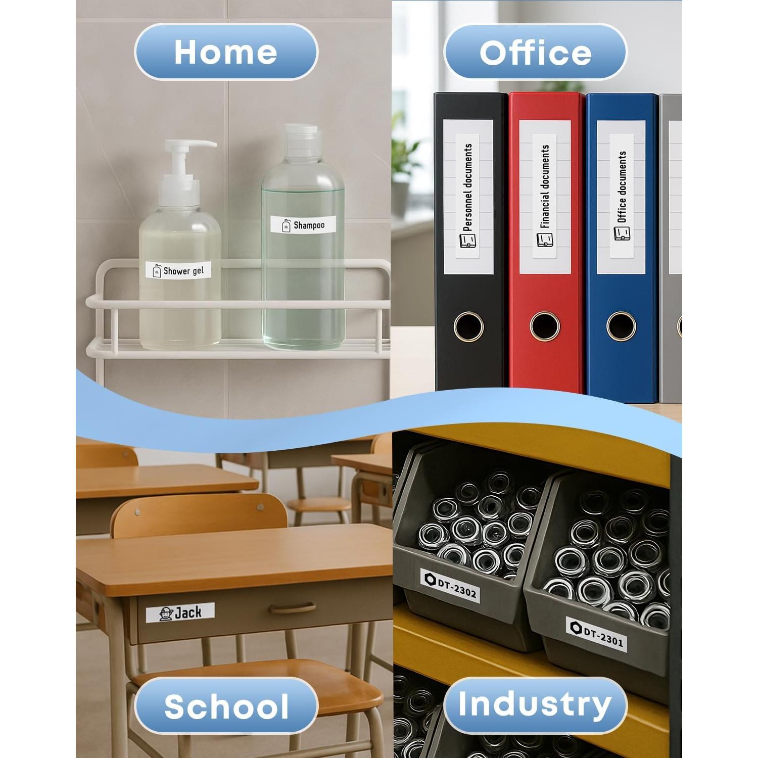 Cinta de Etiqueta Laminada COLORWING TZe-231 12mm 6-Pack