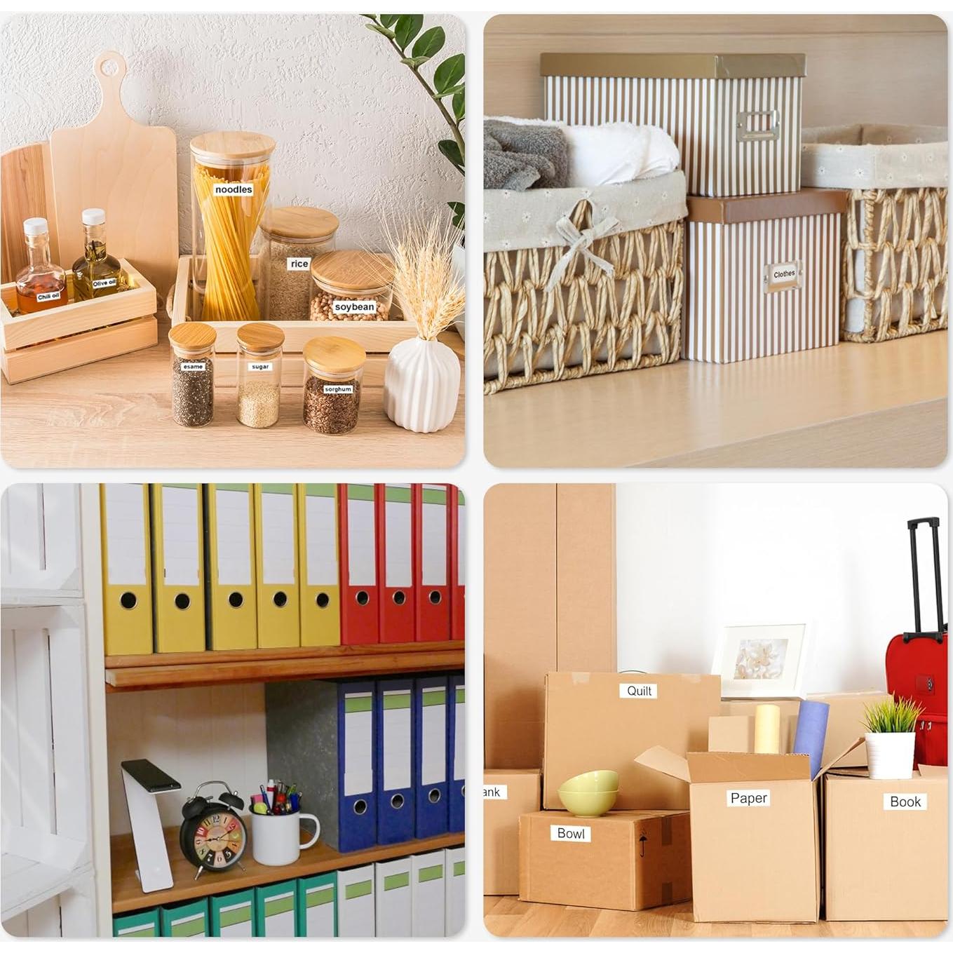 Paquete de 6 cintas compatibles Brother M-K231 12mm blancas