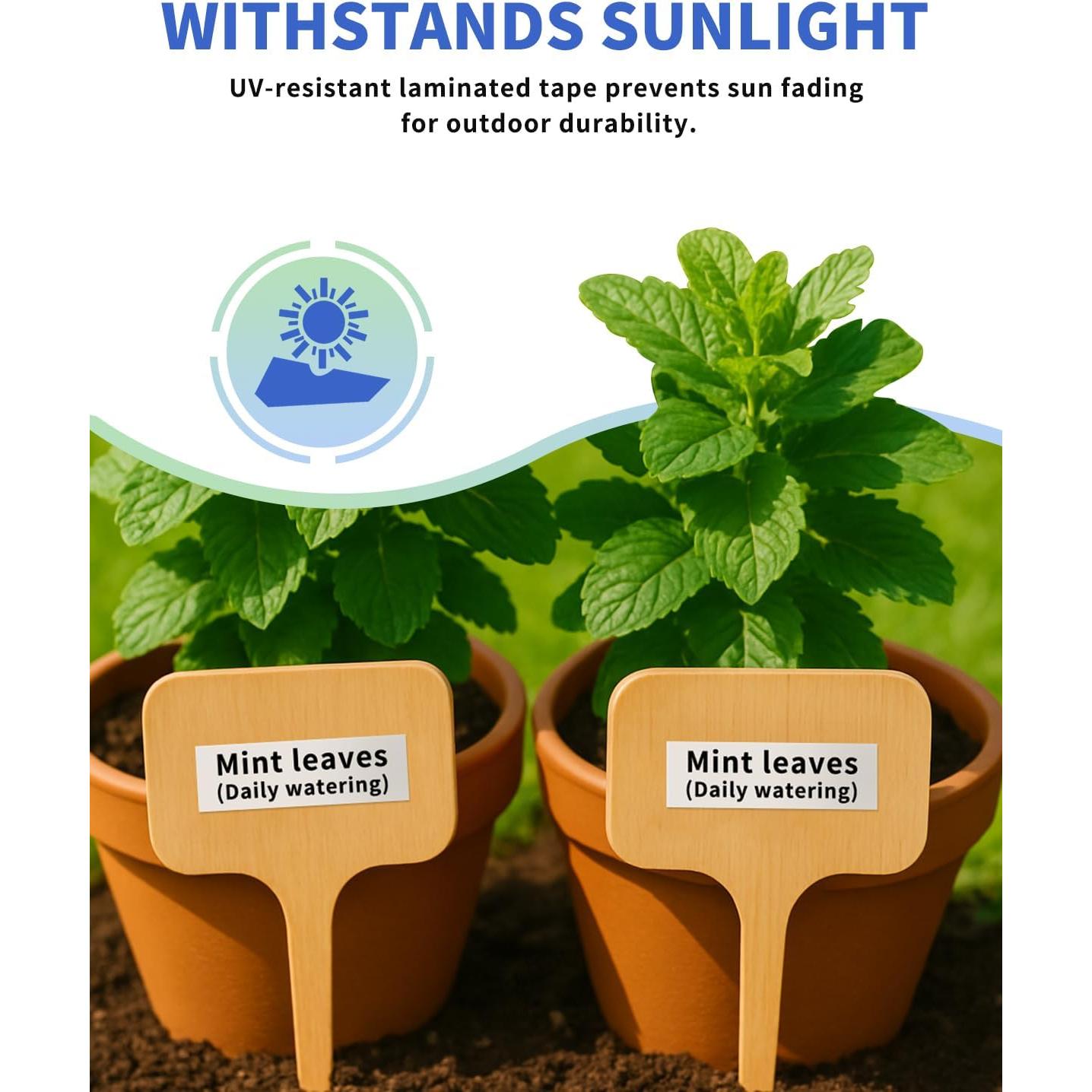 Cinta de Etiqueta Oozmas 18mm Negro sobre Blanco TZe-241