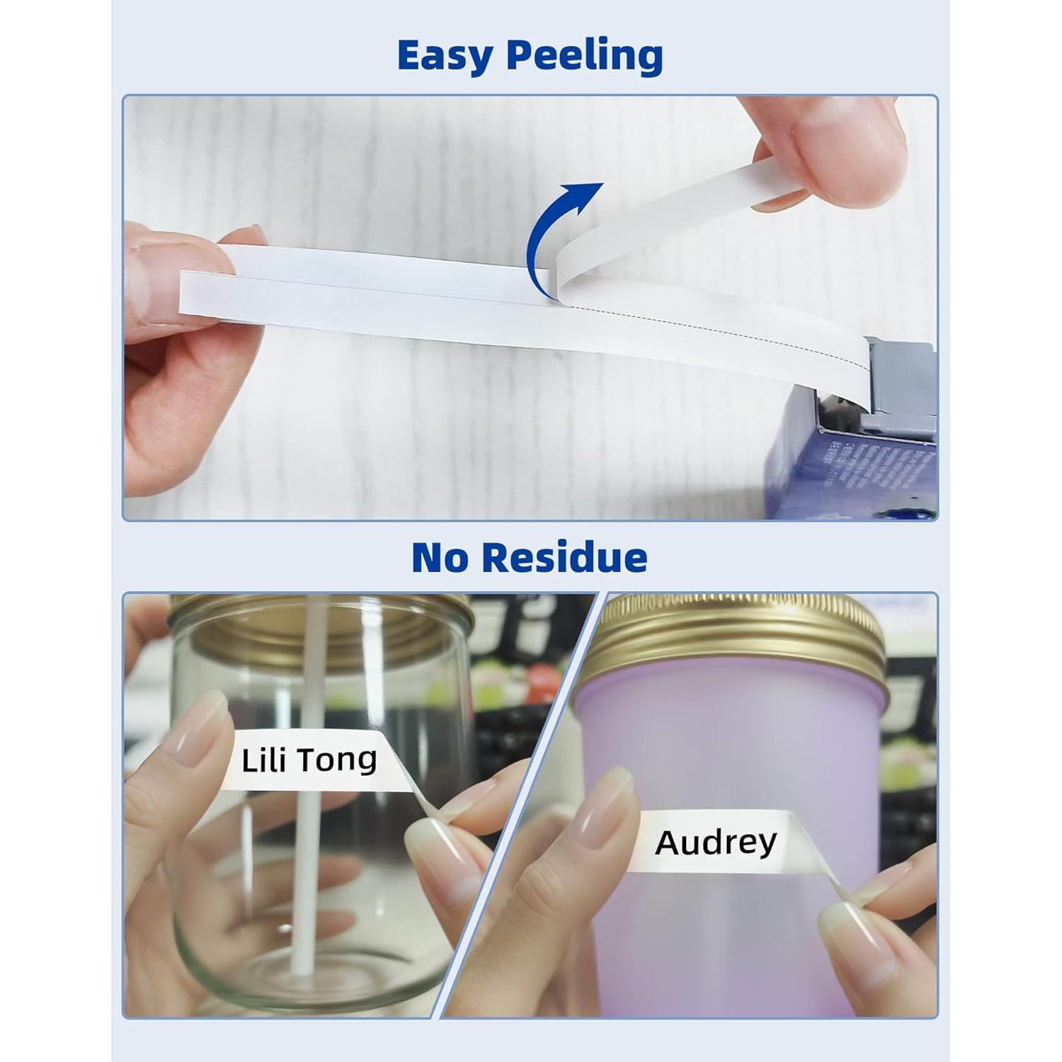 Cinta de Etiqueta Brother TZe-231 12mm 4 Unidades Blanca