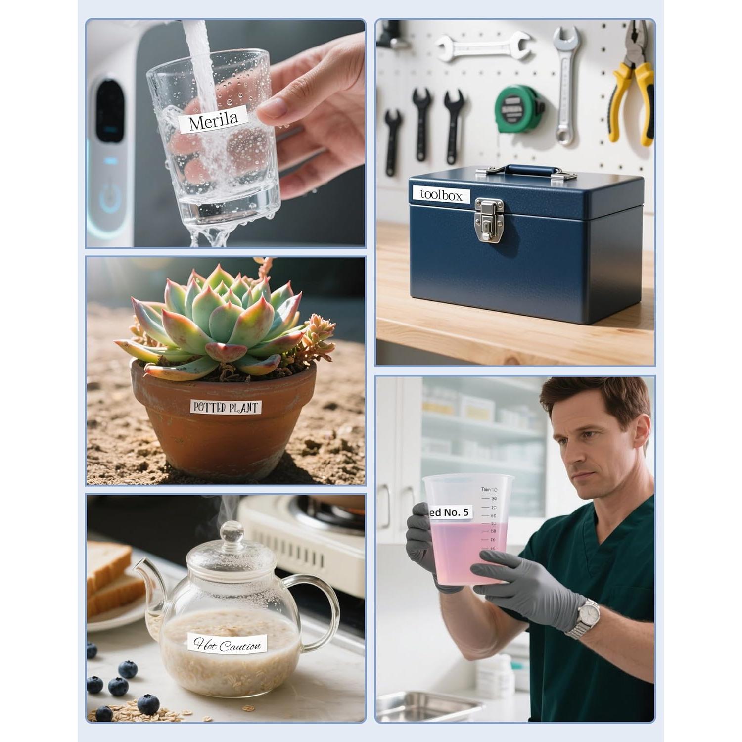 Cinta de Etiqueta Brother TZe-231 12mm 4 Unidades Blanca