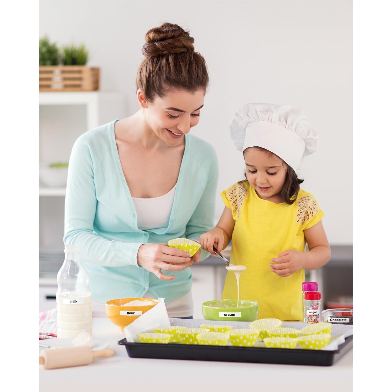 Paquete de 6 Cintas de Etiquetas Unismar M-K231 12mm Negro sobre Blanco