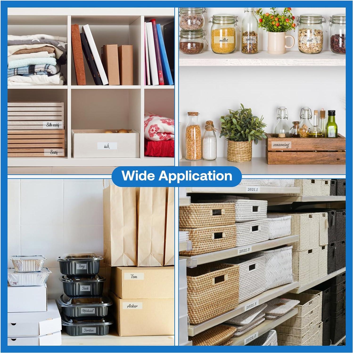 Cinta de Etiquetas Laminada JOJOME TZe-131 12mm Negro Transparente