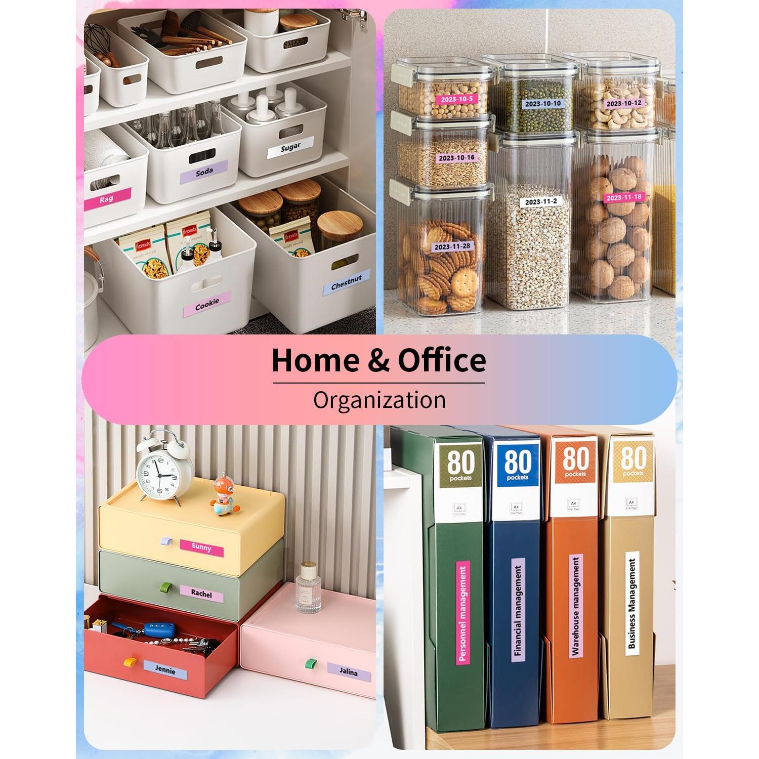 Paquete de 5 Cintas de Etiqueta COLORWING TZe 12mm Laminadas