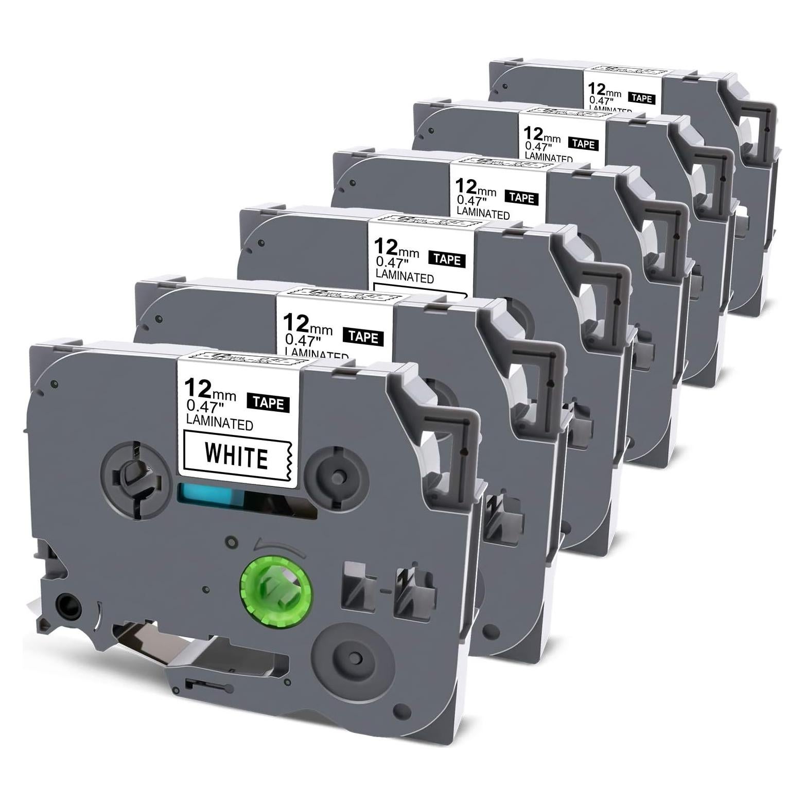 Cinta de Reemplazo Brother TZe-231 12mm Negra sobre Blanco