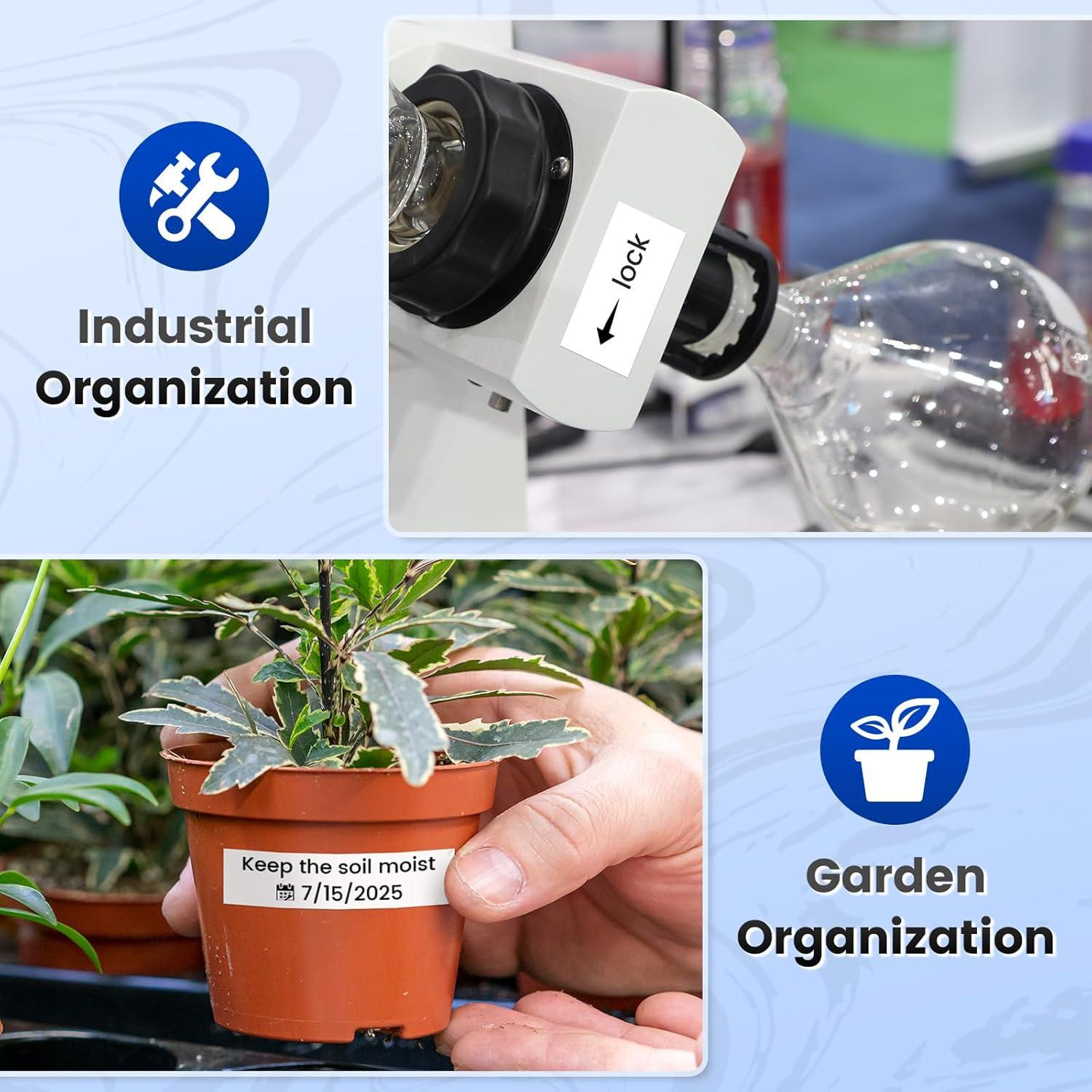 Cinta de Etiquetas Laminada Suminey TZe-251 24mm Negra sobre Blanca - Paquete de 5