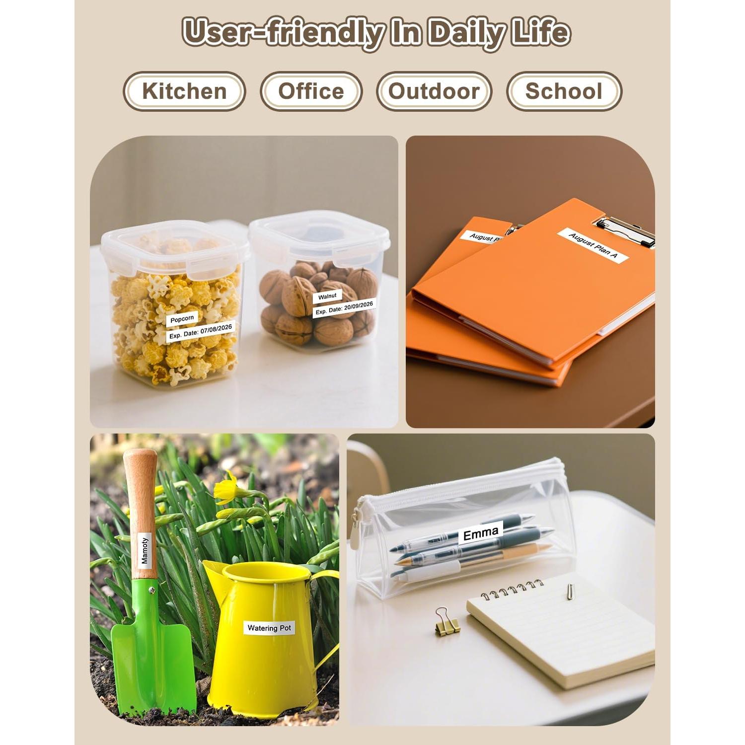 Cinta de Etiquetadora Pristar TZe-231 12mm Negra sobre Blanca