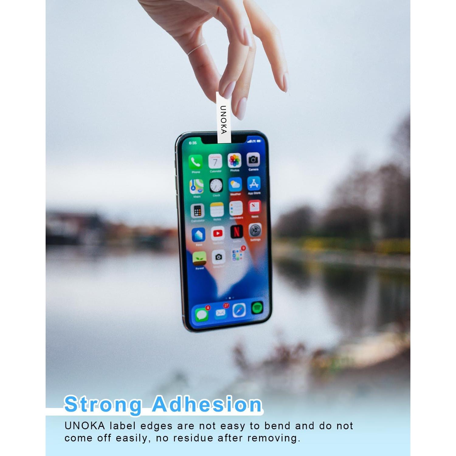 Cinta UNOKA TZe-231 12mm Laminada Blanca Compatible Brother