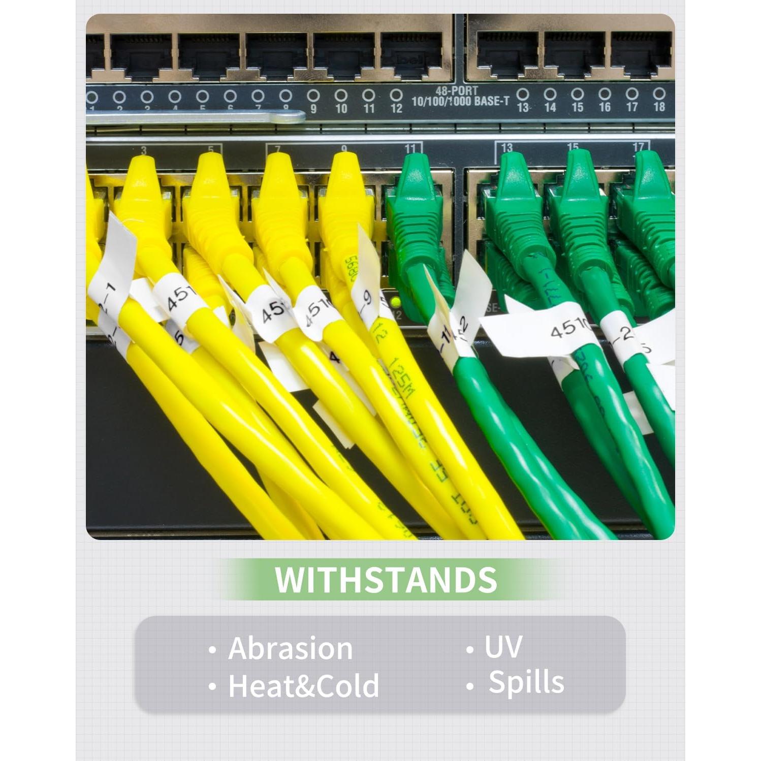 Etiquetas de Envoltura de Cable Oozmas TZE-FX251 24mm 4PK