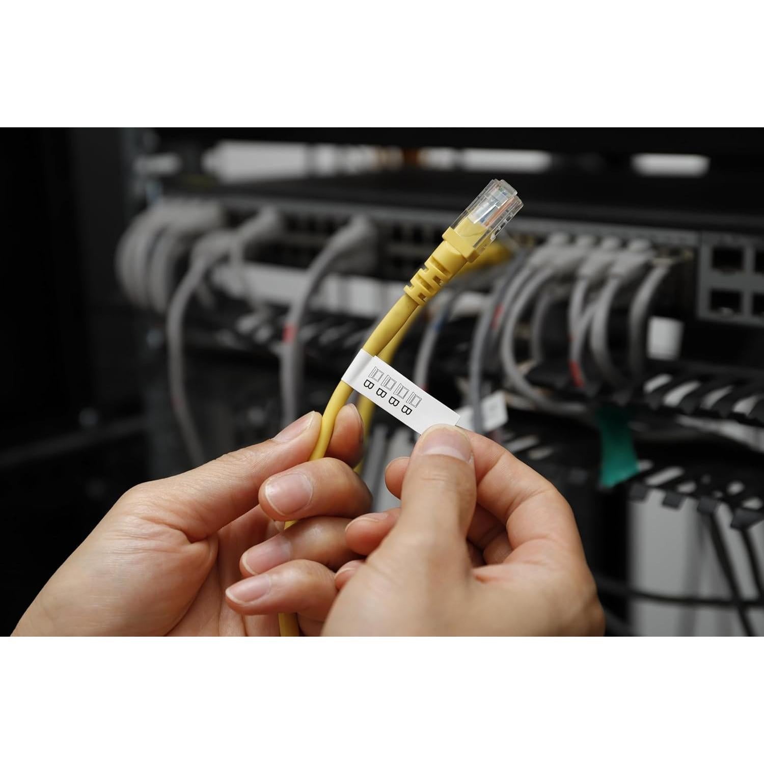 Etiquetas de Envoltura de Cable Oozmas TZE-FX251 24mm 4PK