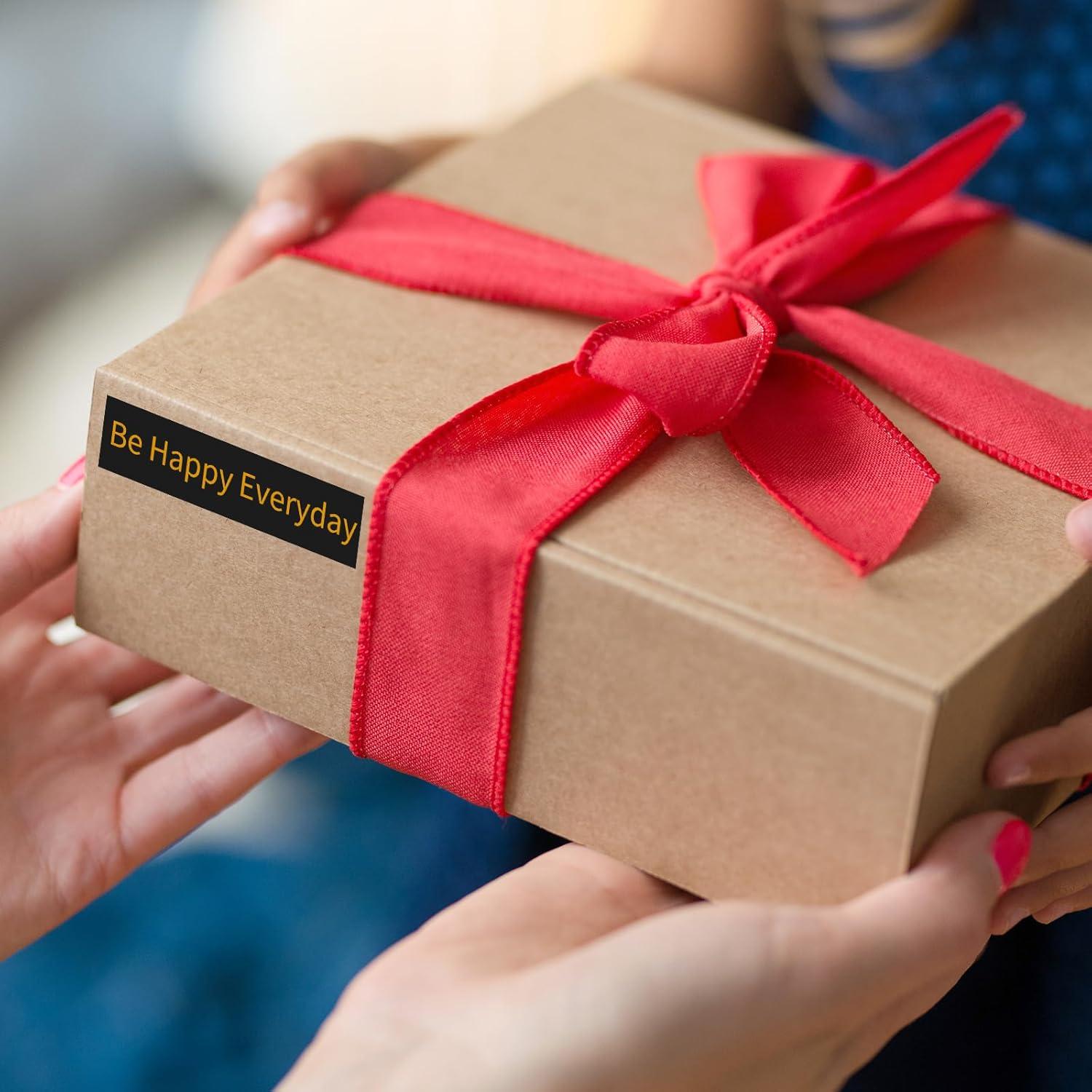 Cinta de Etiqueta Greateam 12mm Dorado sobre Transparente 3-Pack