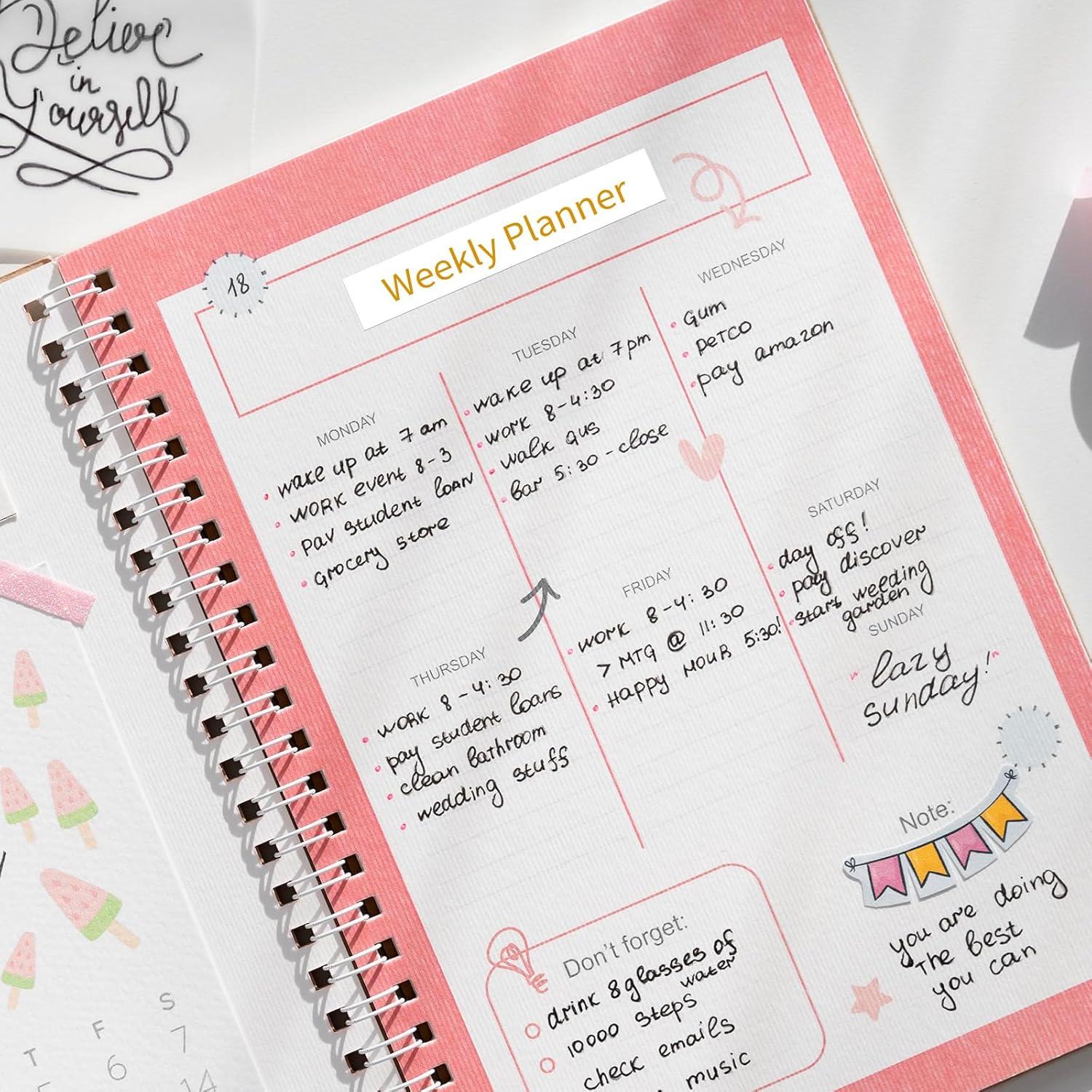 Cinta de Etiqueta Greateam 12mm Dorado sobre Transparente 3-Pack