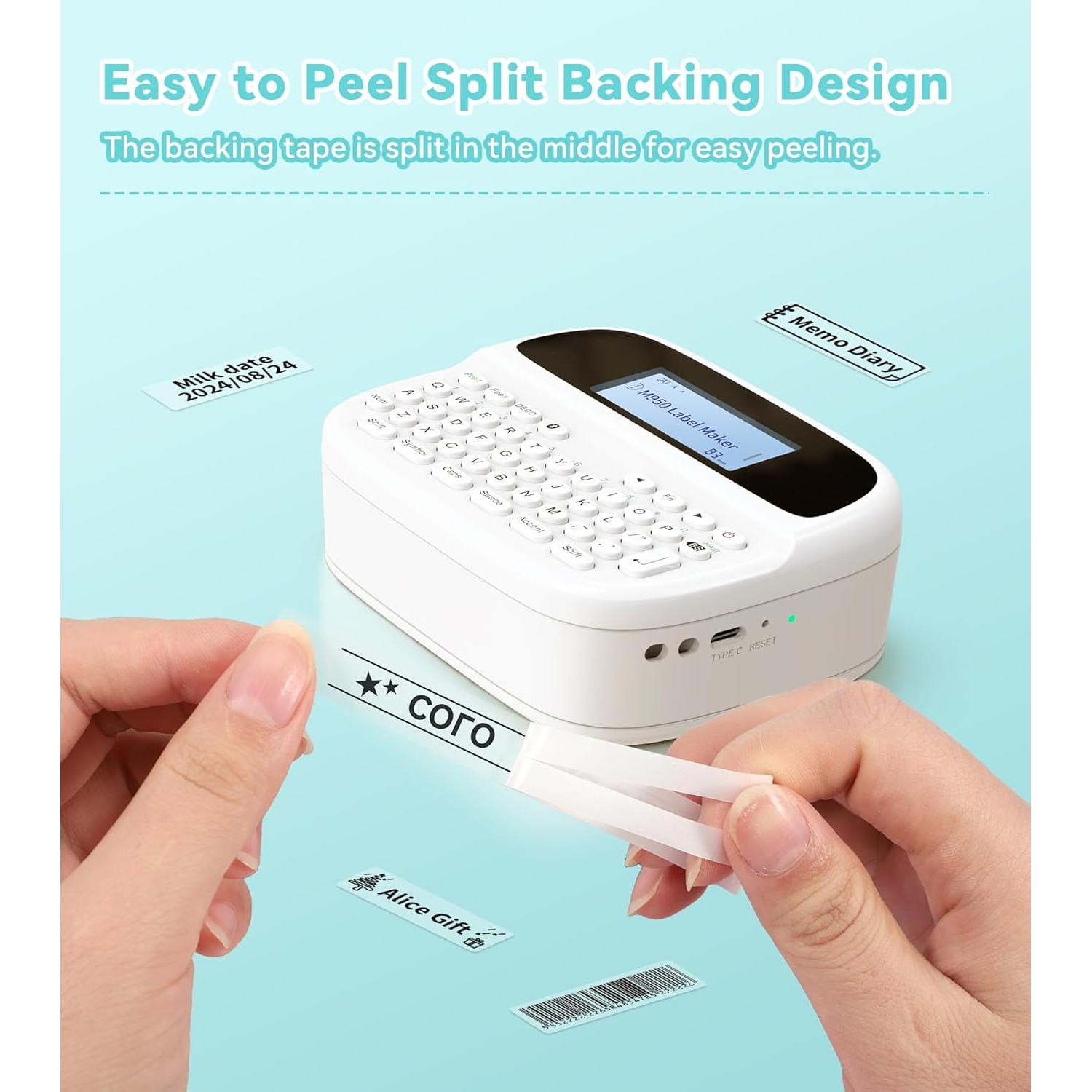 Cinta Etiquetas Transparente EazeID M-K131 12mm Paquete 4