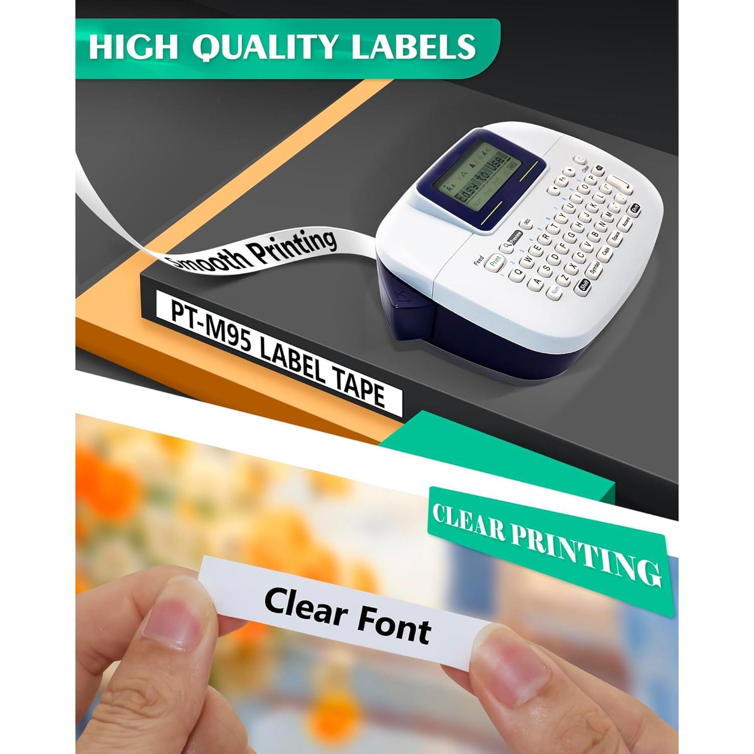 Cinta de Etiqueta TITBIT 6PK 12mm para Brother P Touch