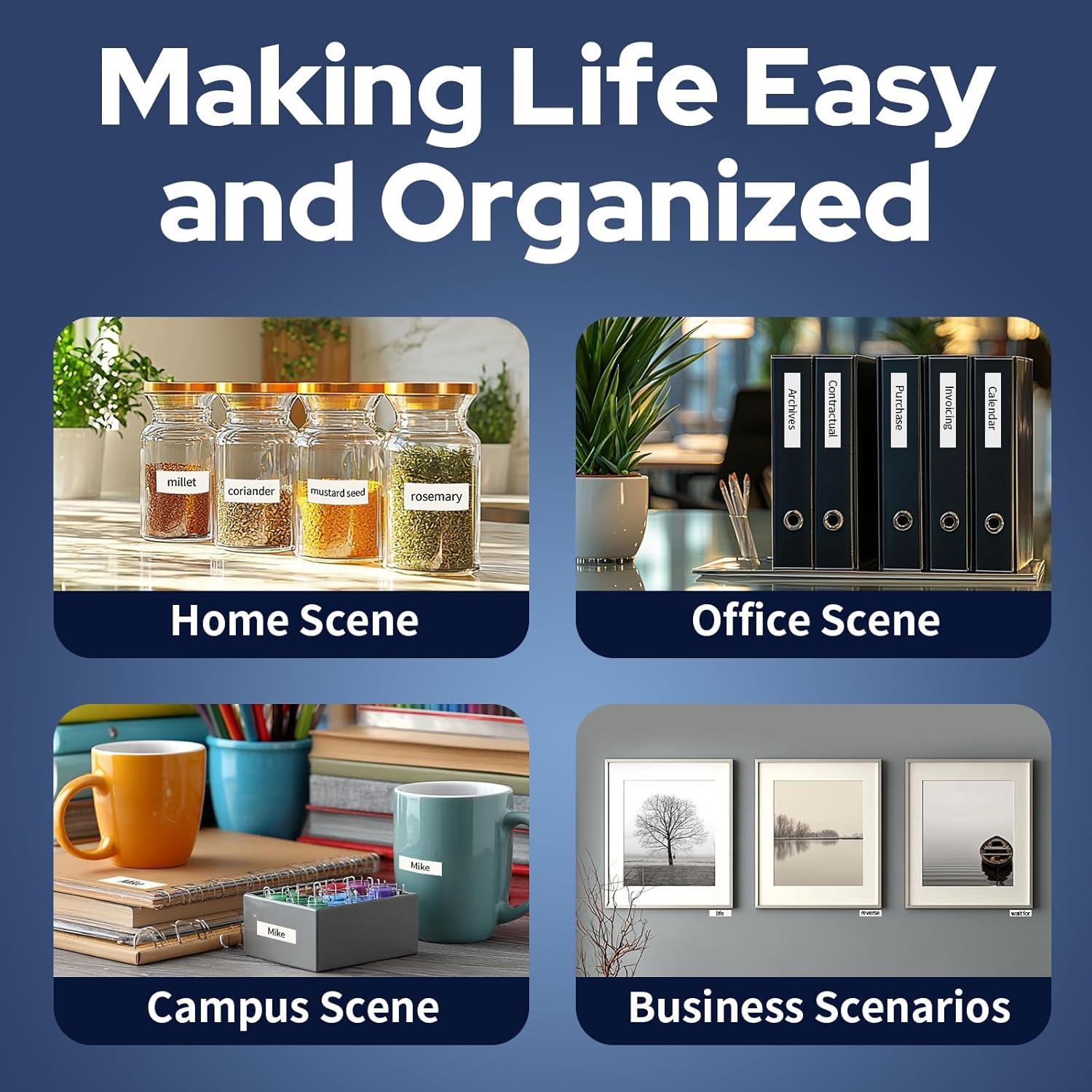 Paquete de 6 cintas TZe-231 Brother 12mm x 8m blancas