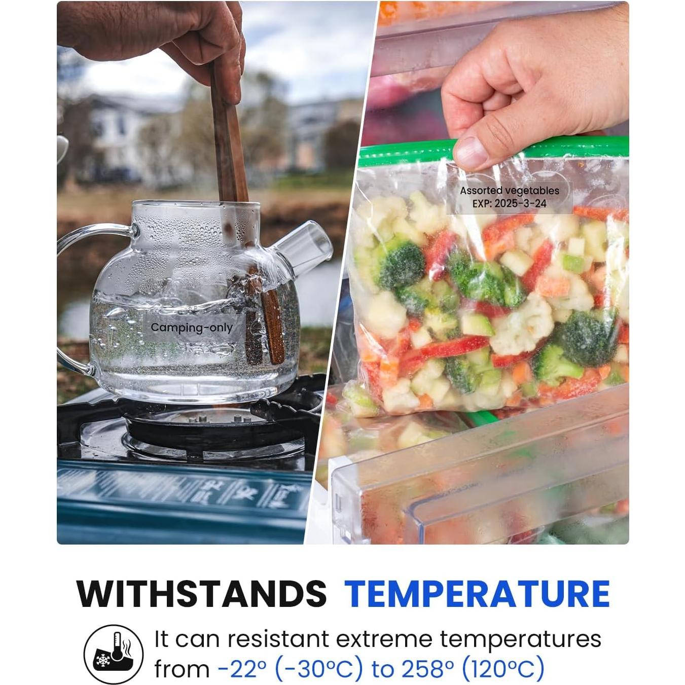 Cinta de Etiquetas Laminada COLORTY TZe-141 18mm Negro Transparente - 6 Rollos