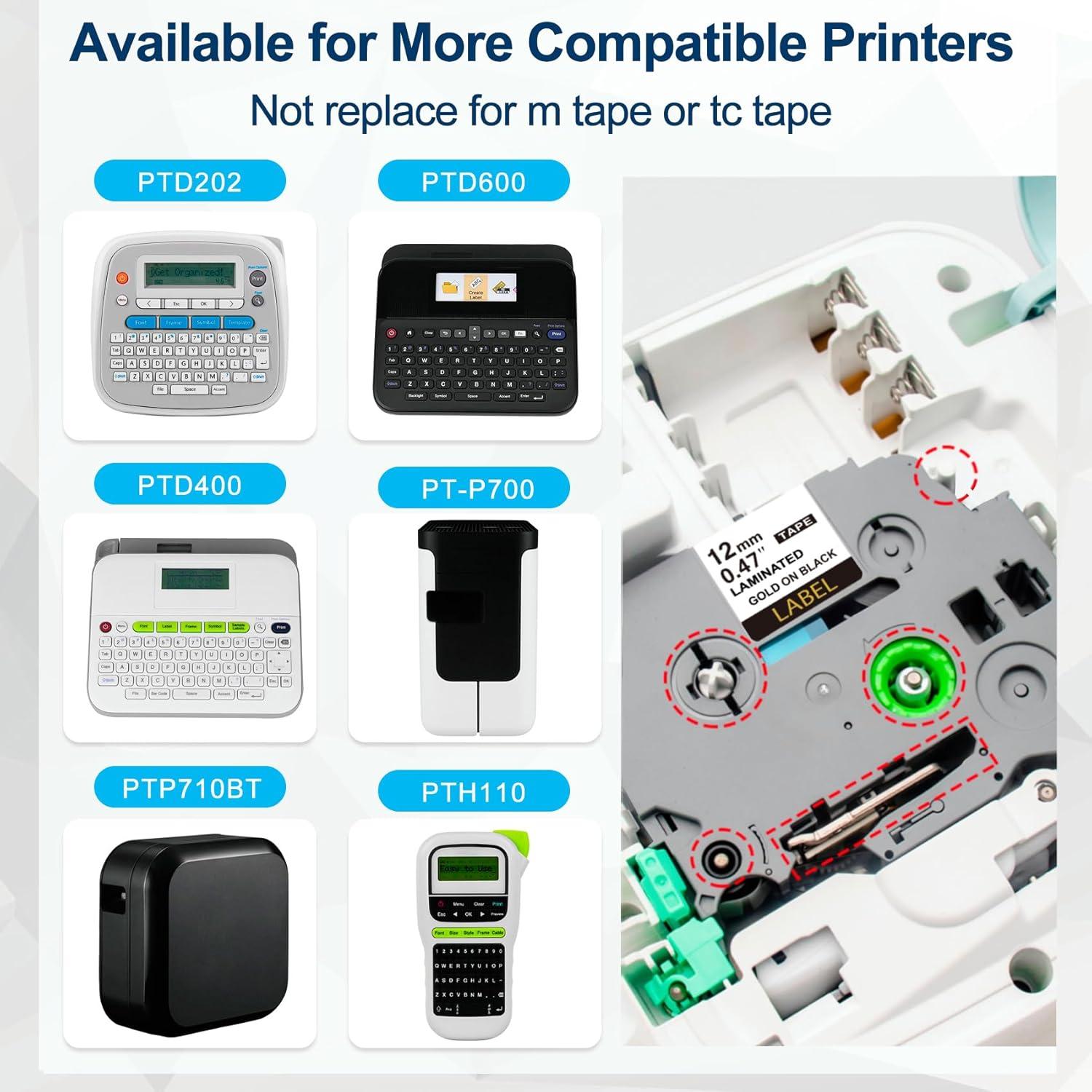 Cinta de Etiquetadora Laminada 12mm Lonitul 5 Colores