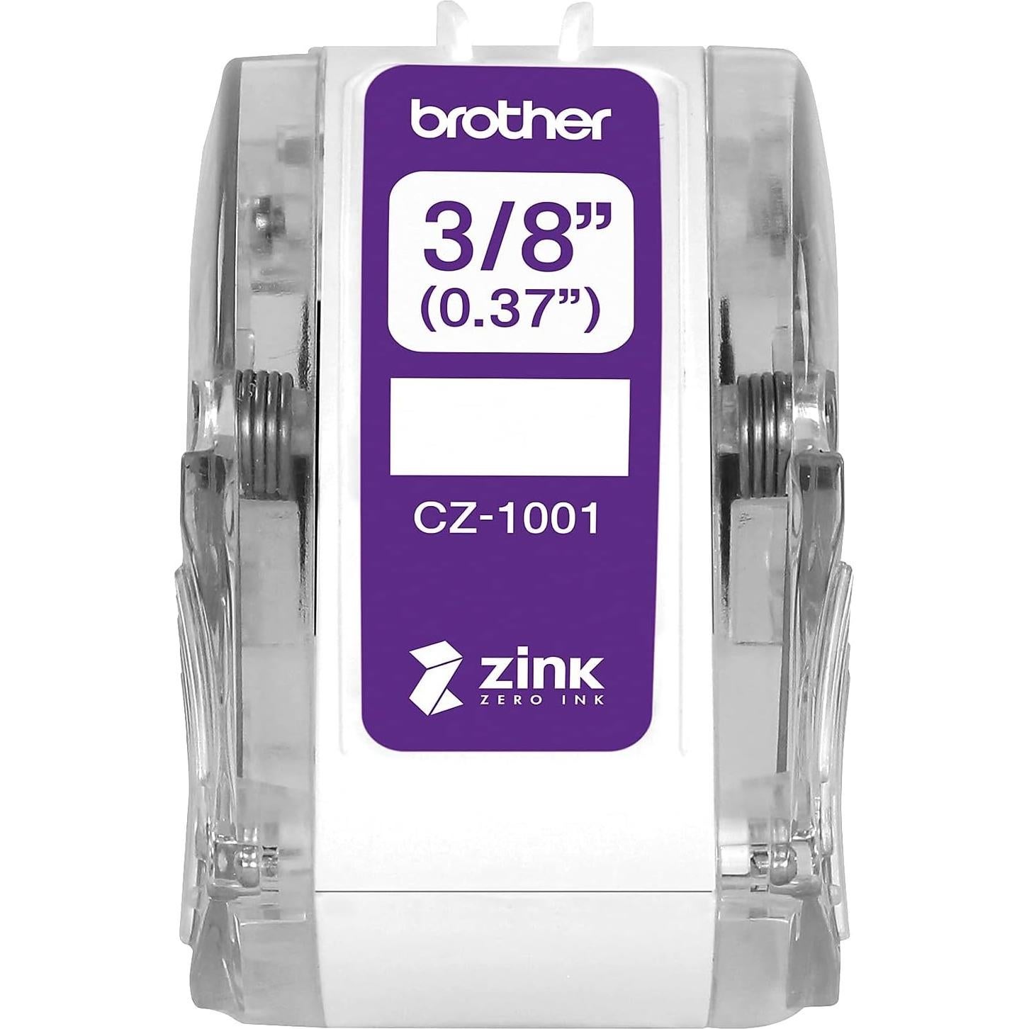 Rollo de Etiquetas Brother CZ-1001 9mm x 5m ZINK Zero Ink