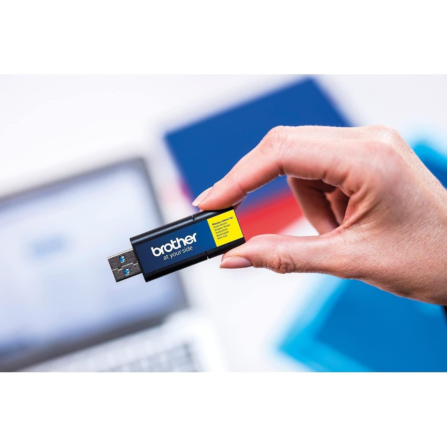 Rollo de Etiquetas Brother CZ-1001 9mm x 5m ZINK Zero Ink