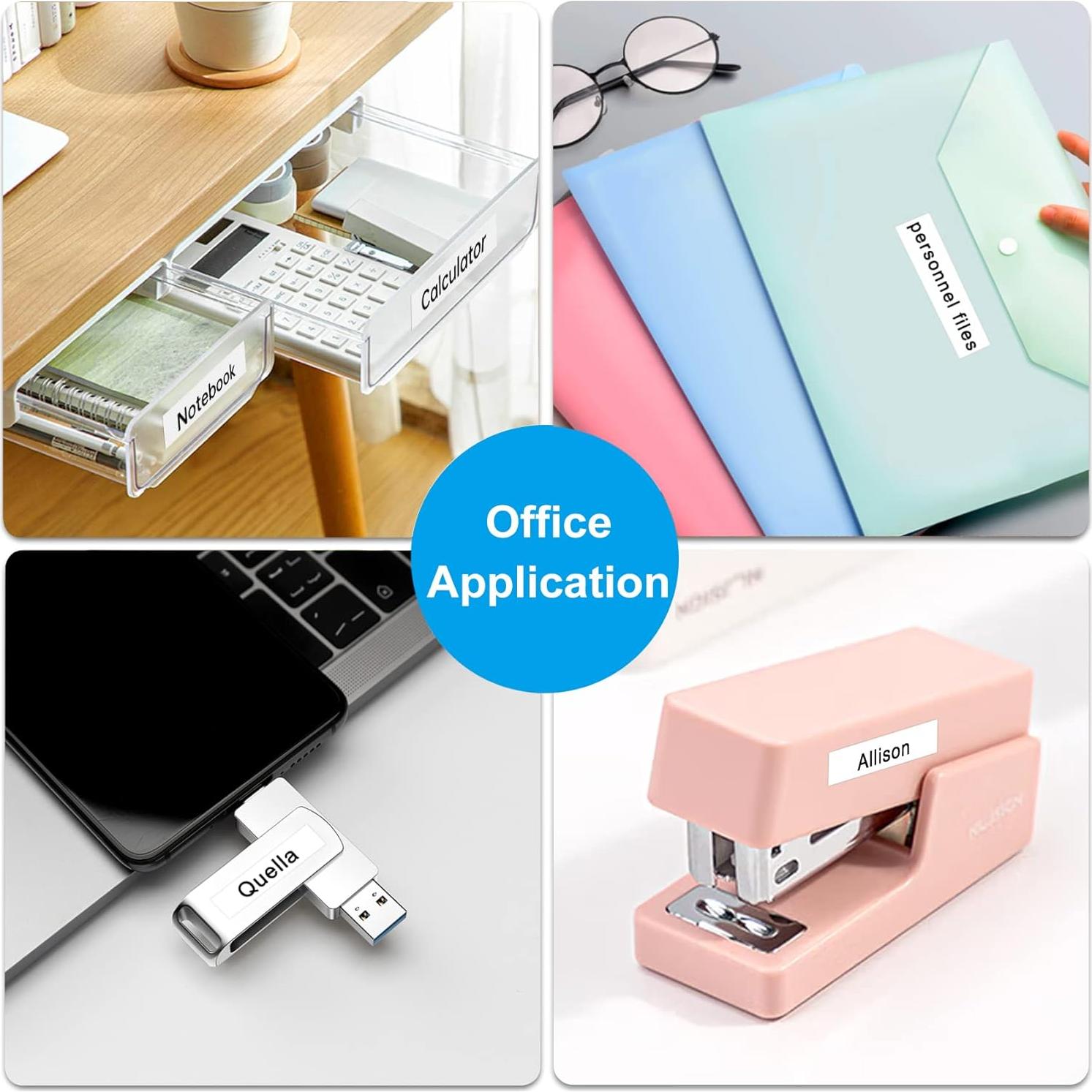 Cinta de Etiquetas Laminada Lonitul TZe-231 12mm 2PK Blanca