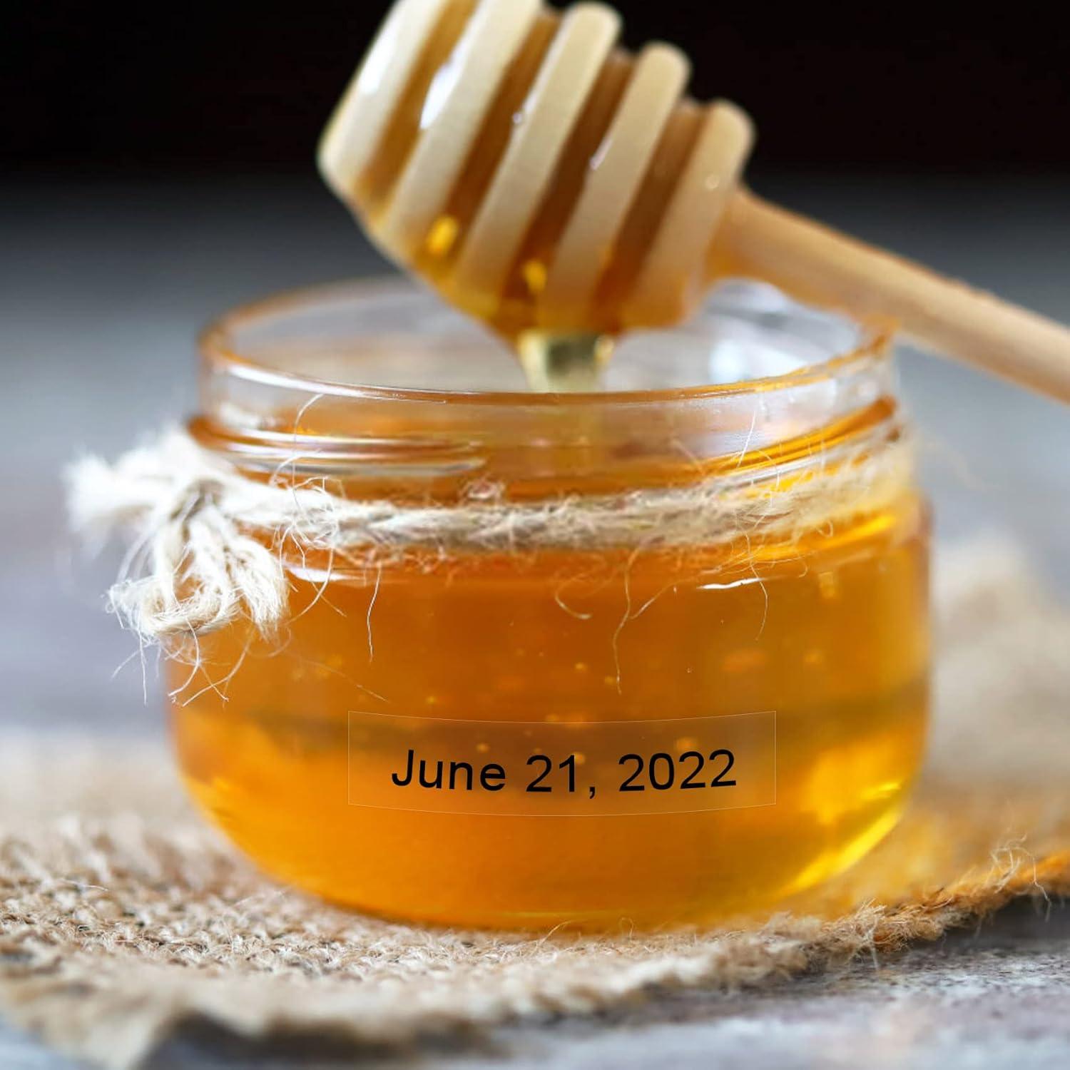 Cintas de Etiqueta BOYEEZON M-K131 12mm Negro sobre Transparente 5 Pack