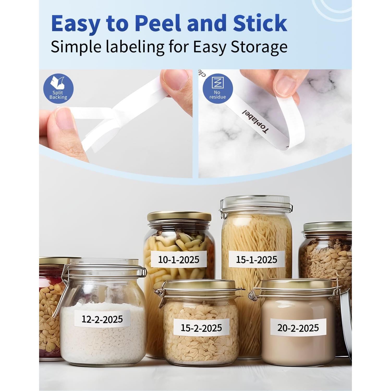 Cinta de Recarga Colorty TZe-231 12mm Laminado Blanco - 10 Unidades