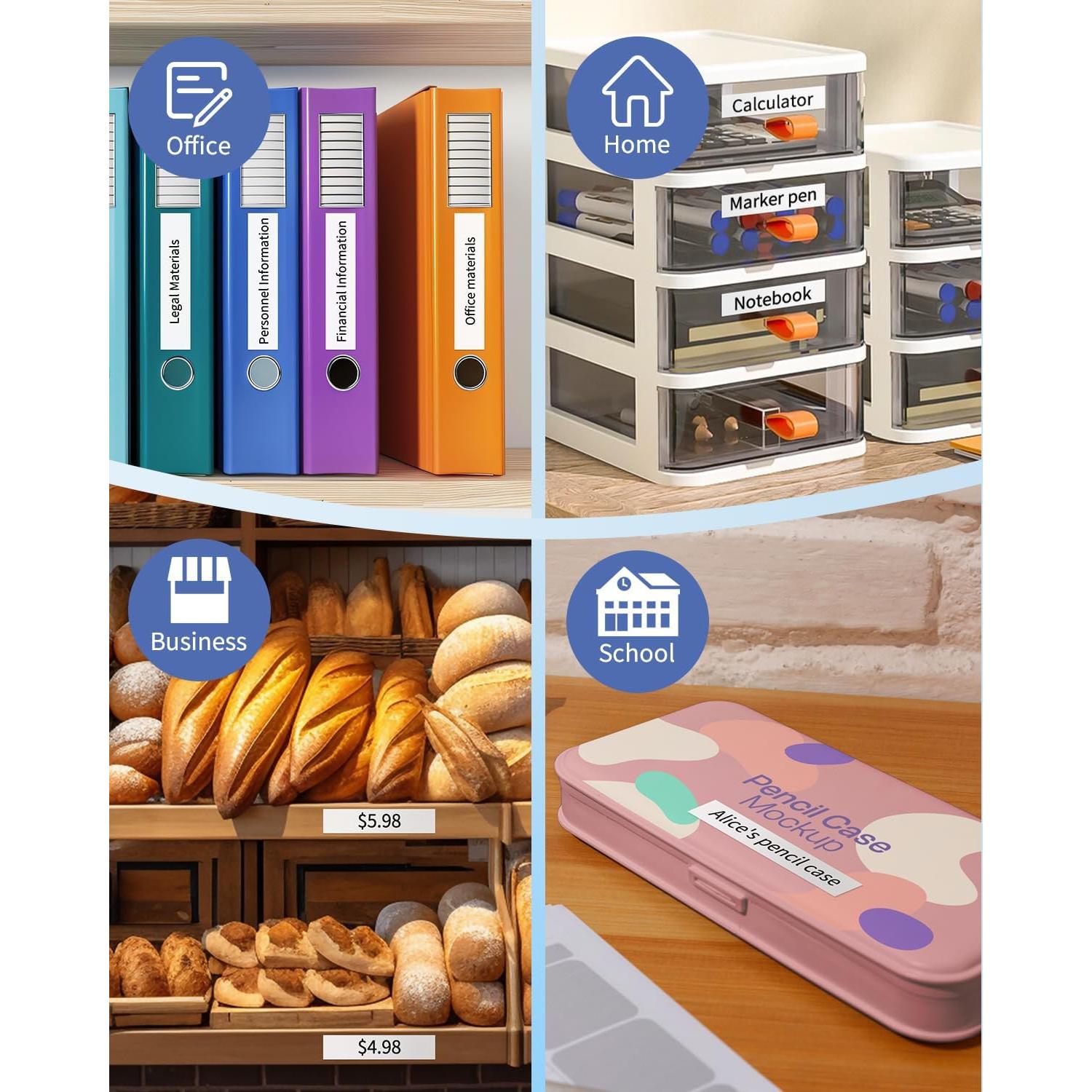 Cinta de Recarga Colorty TZe-231 12mm Laminado Blanco - 10 Unidades