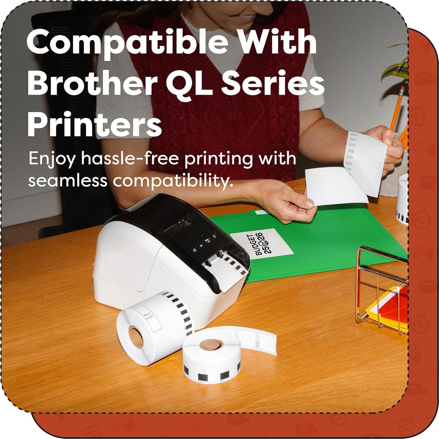 Etiquetas Térmicas Aegis Adhesives DK-1201 27.94x88.9mm 12 Rollos