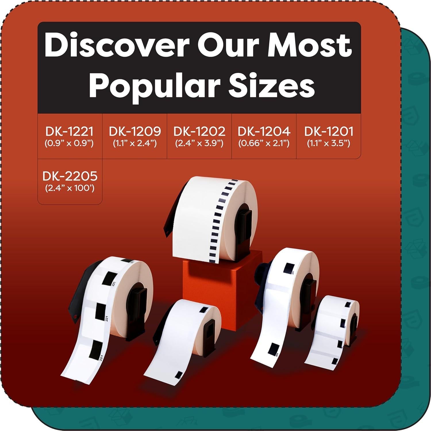 Etiquetas Térmicas Aegis Adhesives DK-1201 27.94x88.9mm 12 Rollos