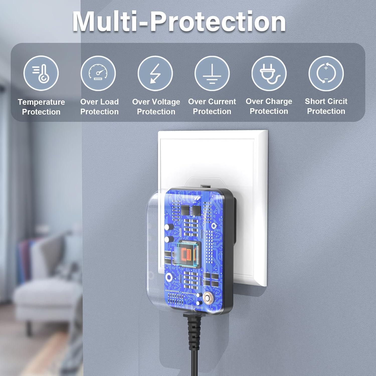 Cable de Alimentación 12V PERFEIDY para Impresoras Brother