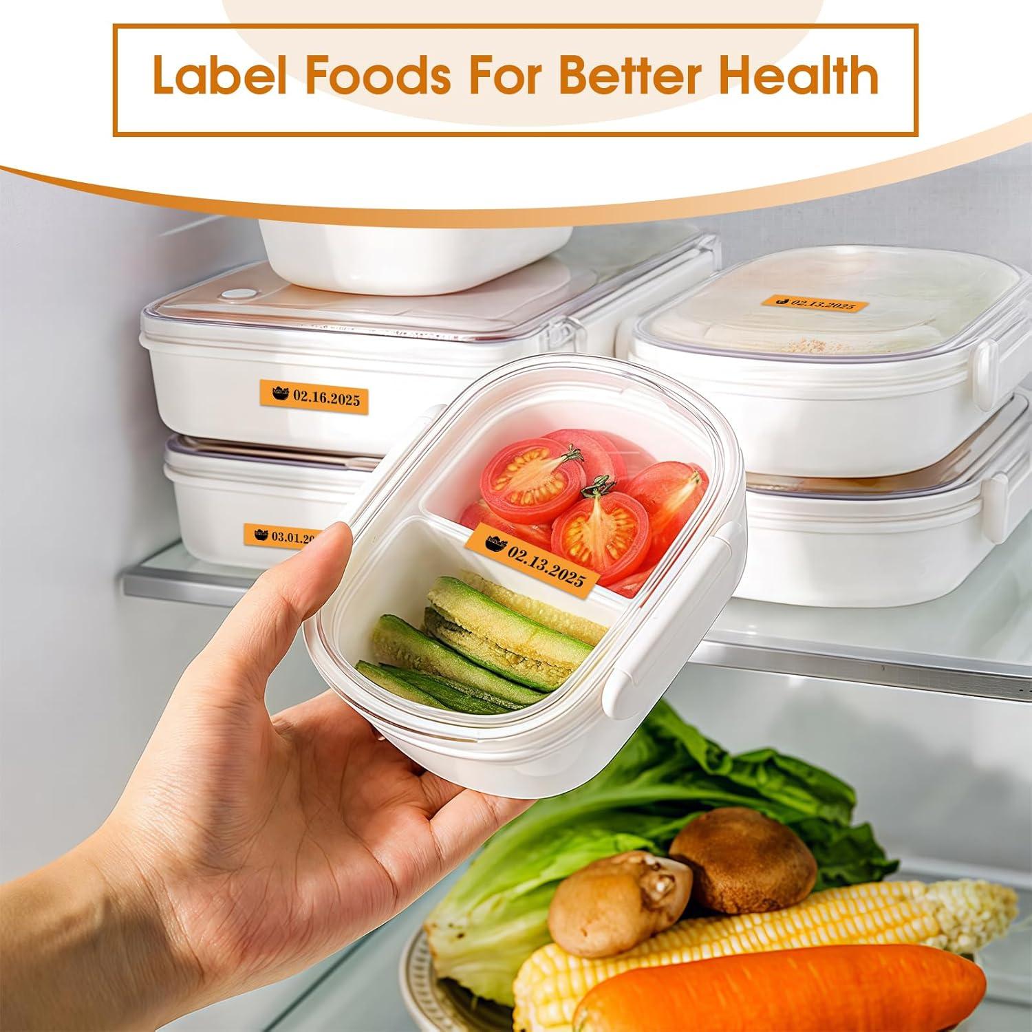 Cintas de Etiquetas BOYEEZON TZe-B31 4-Pack 12mm Negro Naranja