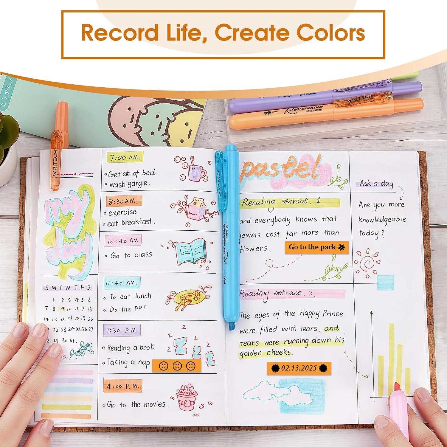 Cintas de Etiquetas BOYEEZON TZe-B31 4-Pack 12mm Negro Naranja