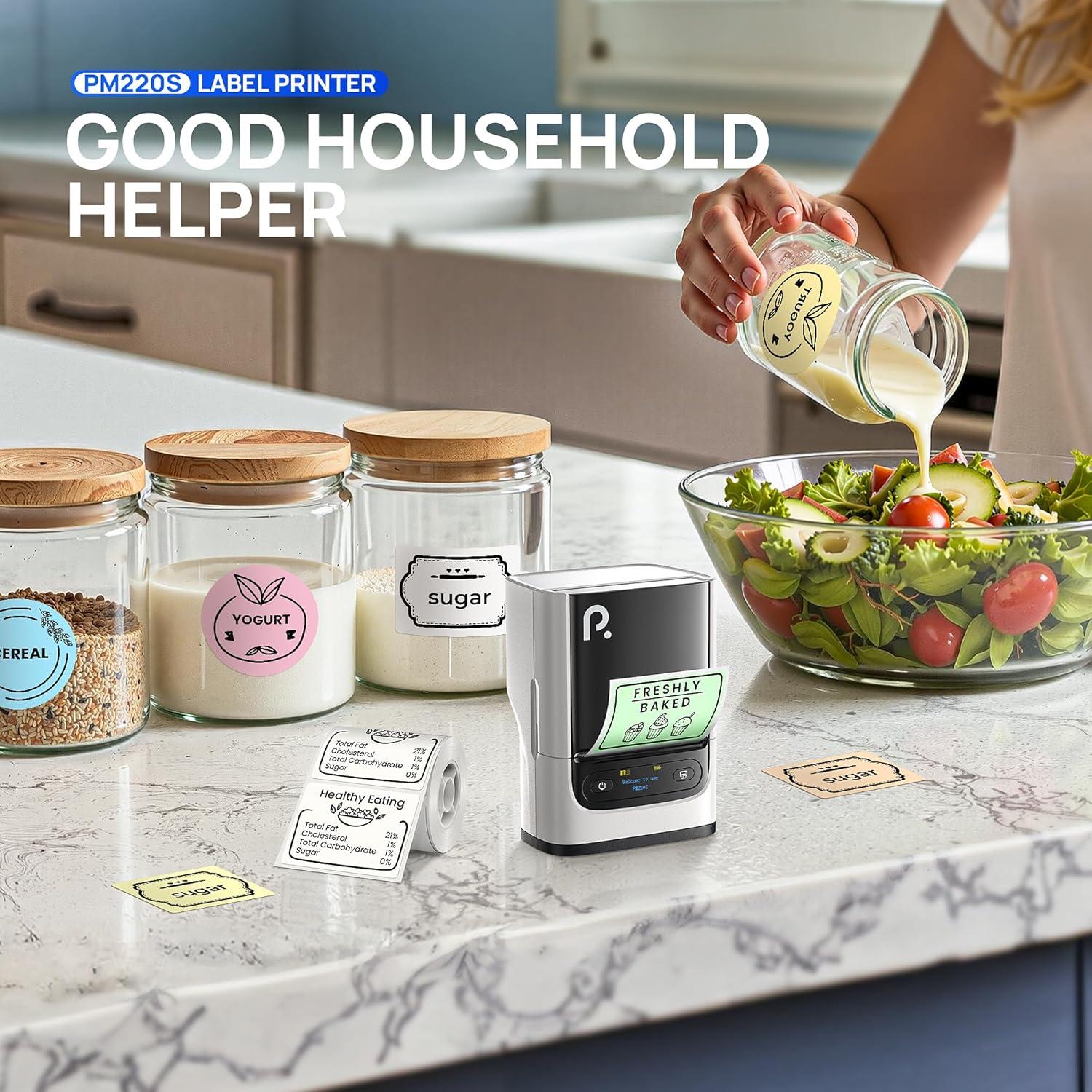 Impresora de Etiquetas POLONO PM220S Bluetooth 2" Blanca