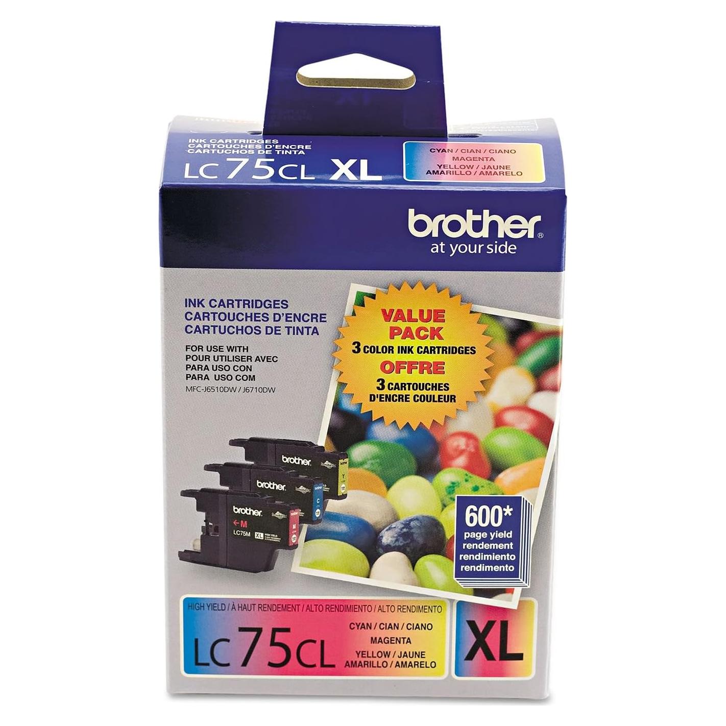 Cartucho de Tinta Brother LC75 Innobella Cian/Magenta/Amarillo