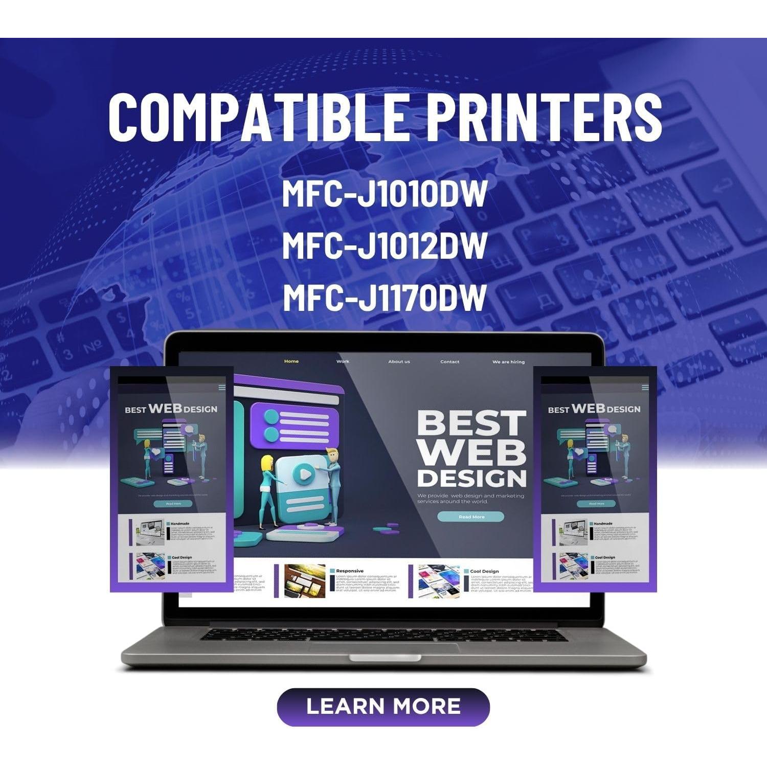 Cartuchos de tinta NINKLER LC401XL compatibles Brother - Paquete de 4