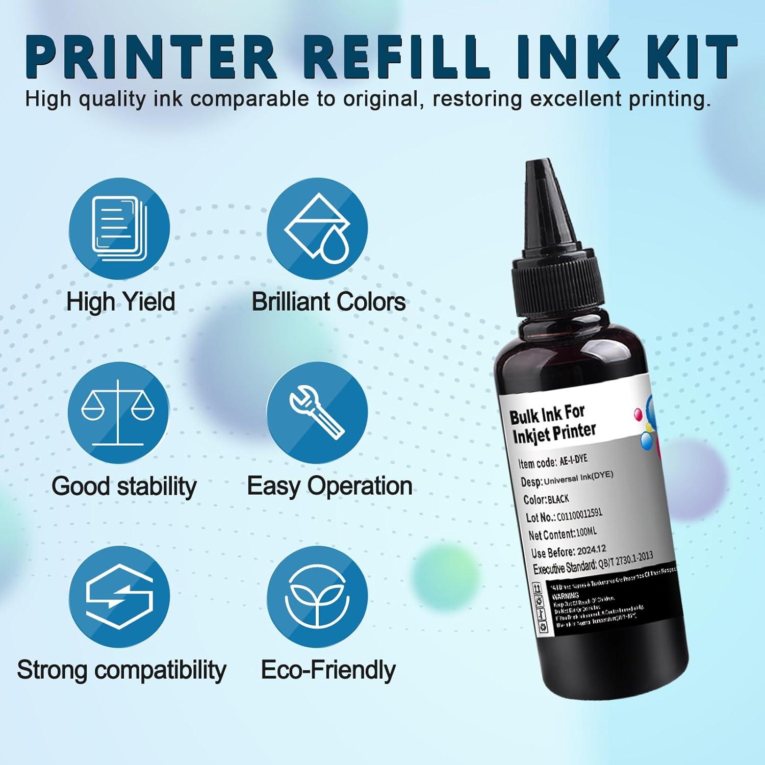 Kit de recarga de tinta universal KSUMEI 200 ml para impresoras