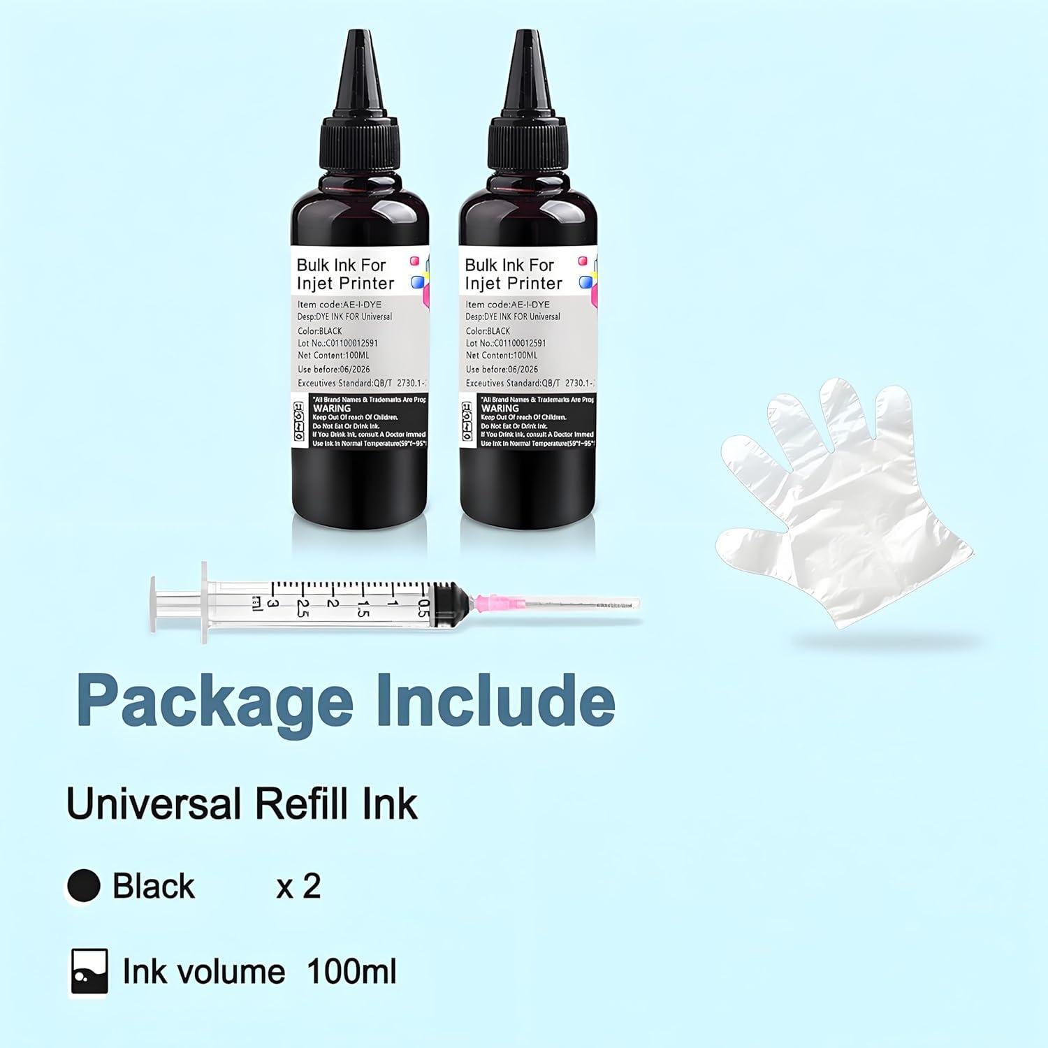 Kit de recarga de tinta universal KSUMEI 200 ml para impresoras