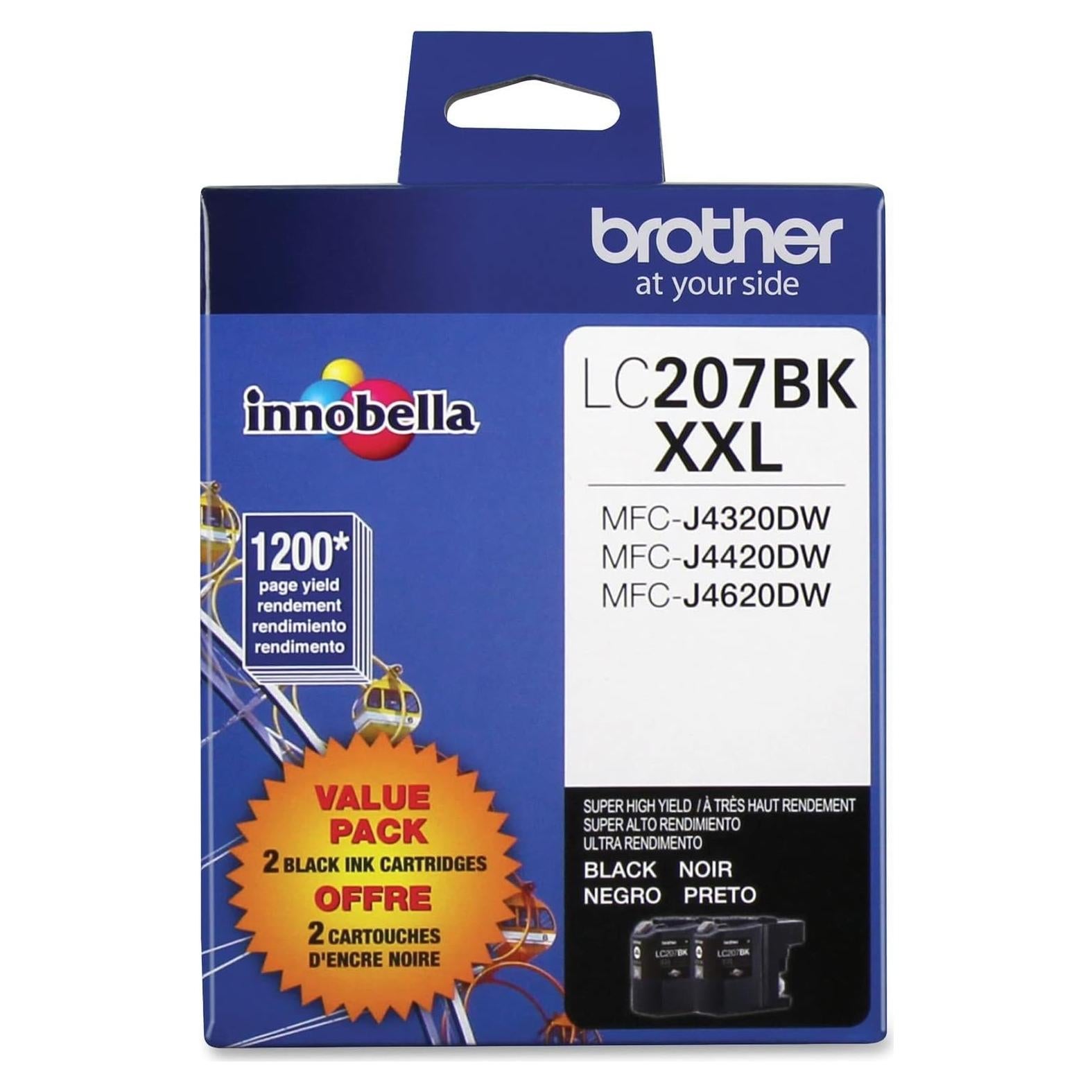 Cartucho de tinta Brother LC2072PKS Negro - Paquete de 2