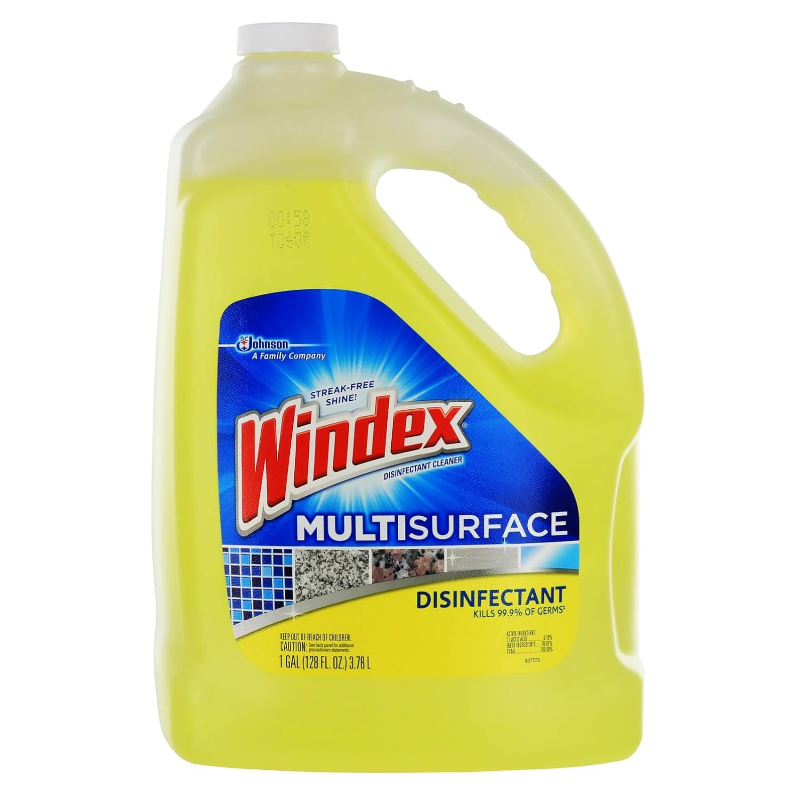 Limpiador Multisuperficie Desinfectante Windex 1 Galón Aroma Cítrico
