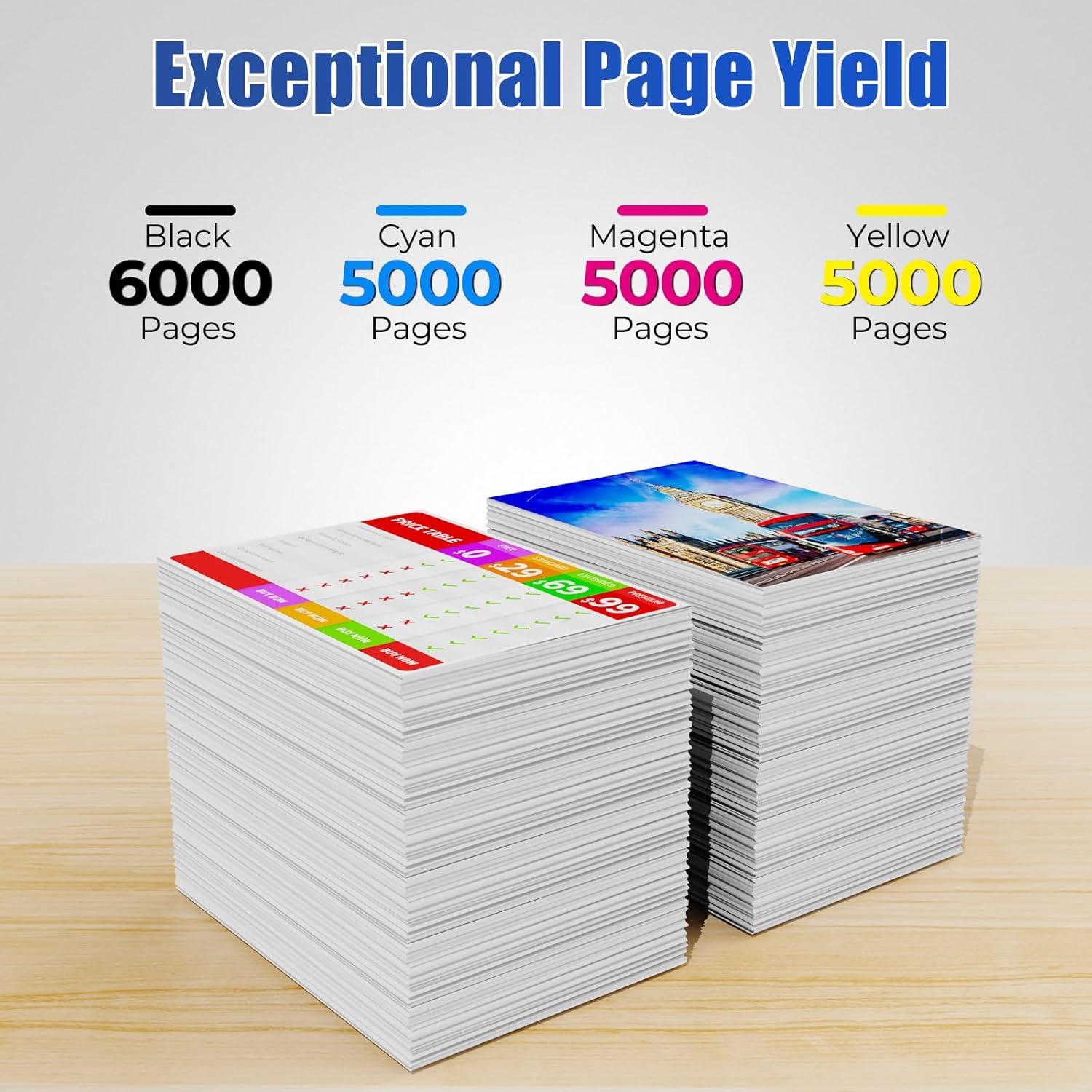 Cartuchos de tinta LC406XL Haikyuu para Brother MFC-J4335DW, 4 unidades