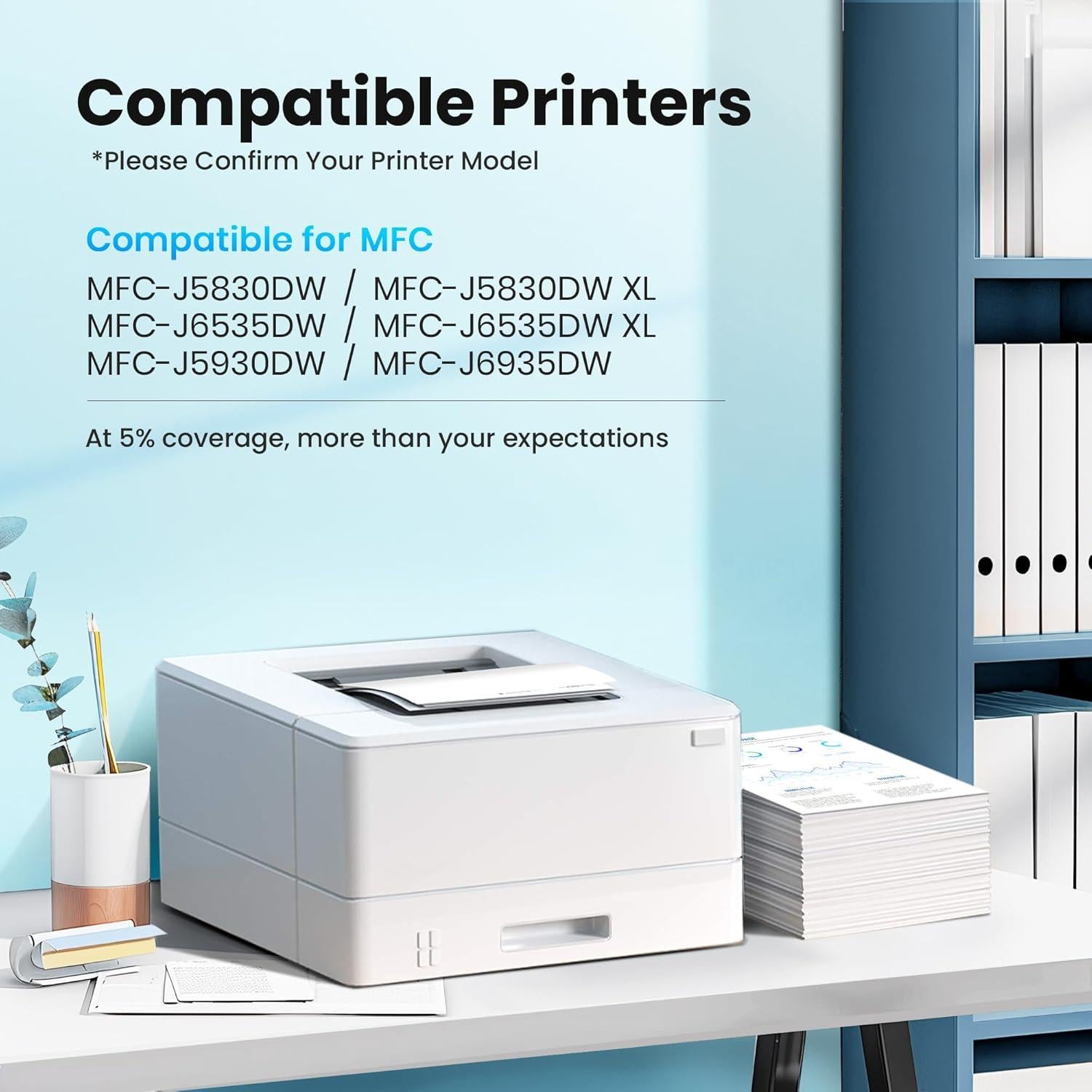 Cartuchos de tinta LC3029 XXL PrintImpression, 5 unidades