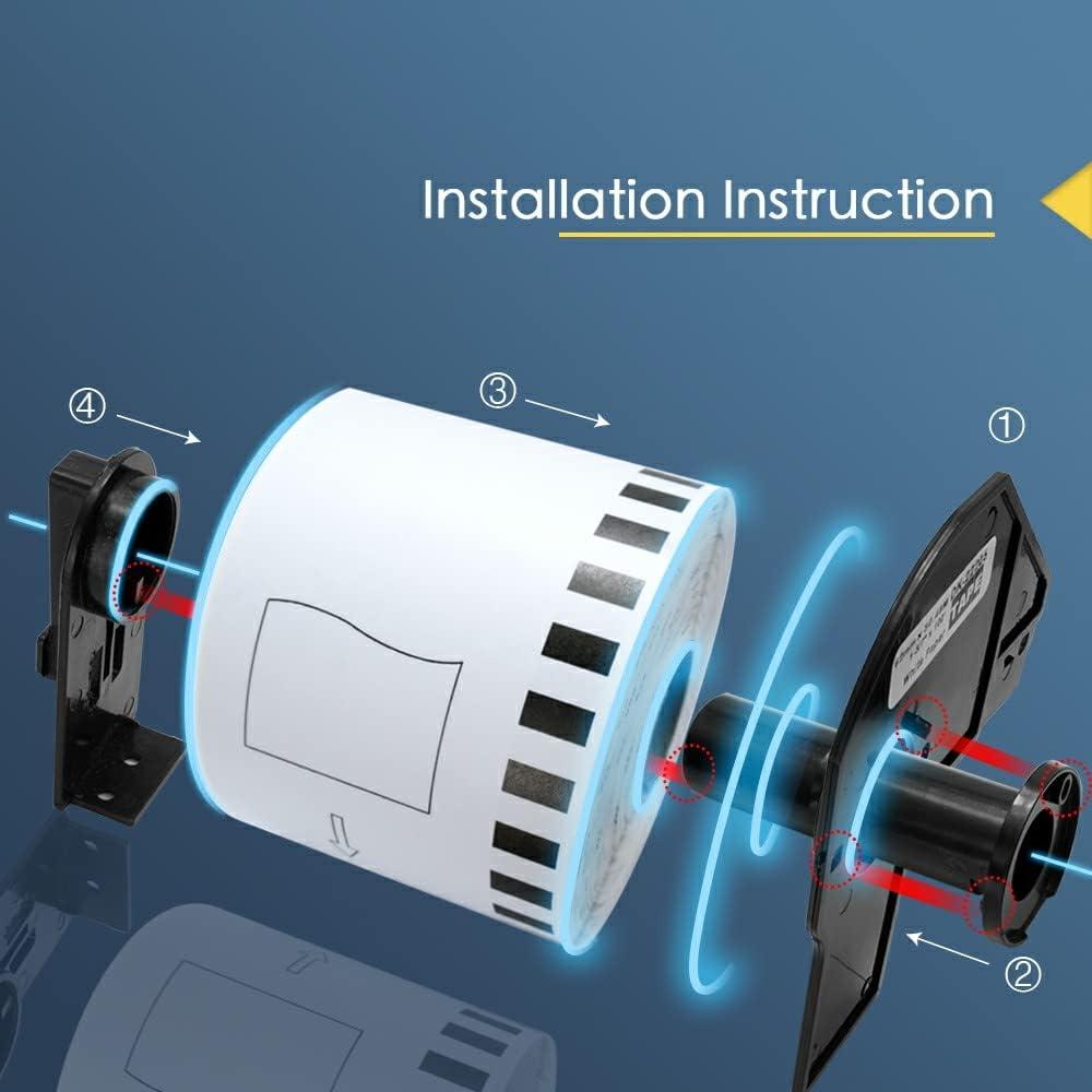 Etiquetas de Dirección Grandes BETCKEY DK-1208 38x90mm - 20 Rollos