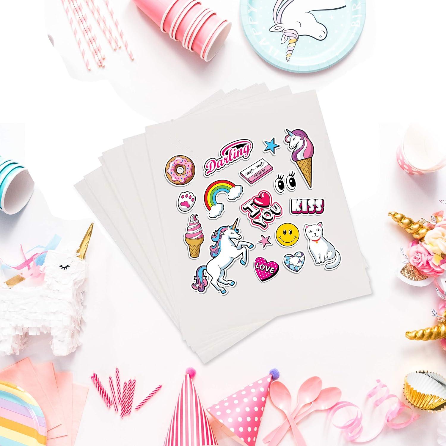 Papel de Etiquetas Imprimible Brillante Buttercrafts 50 Hojas