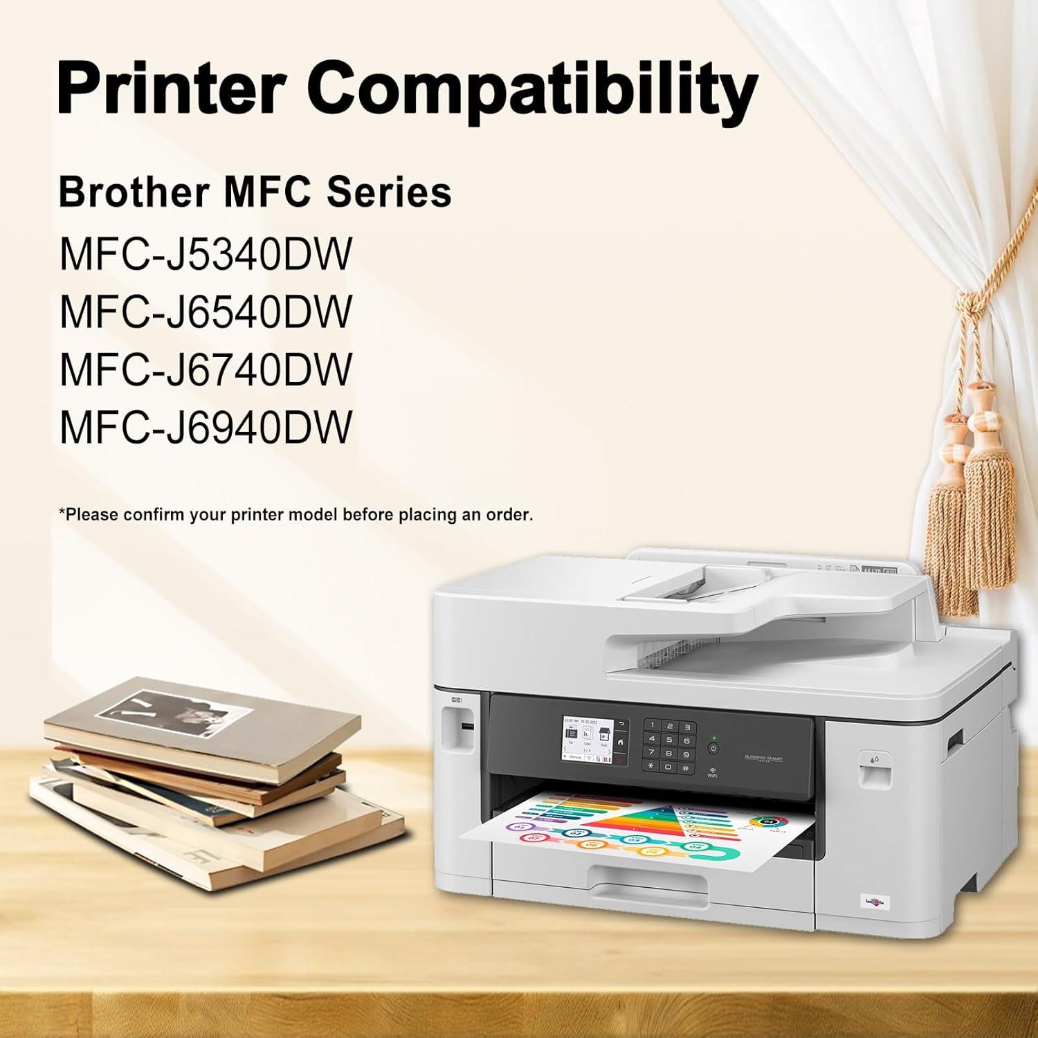 Cartuchos de Tinta Miss Deer LC402XL para Brother - 4 Piezas