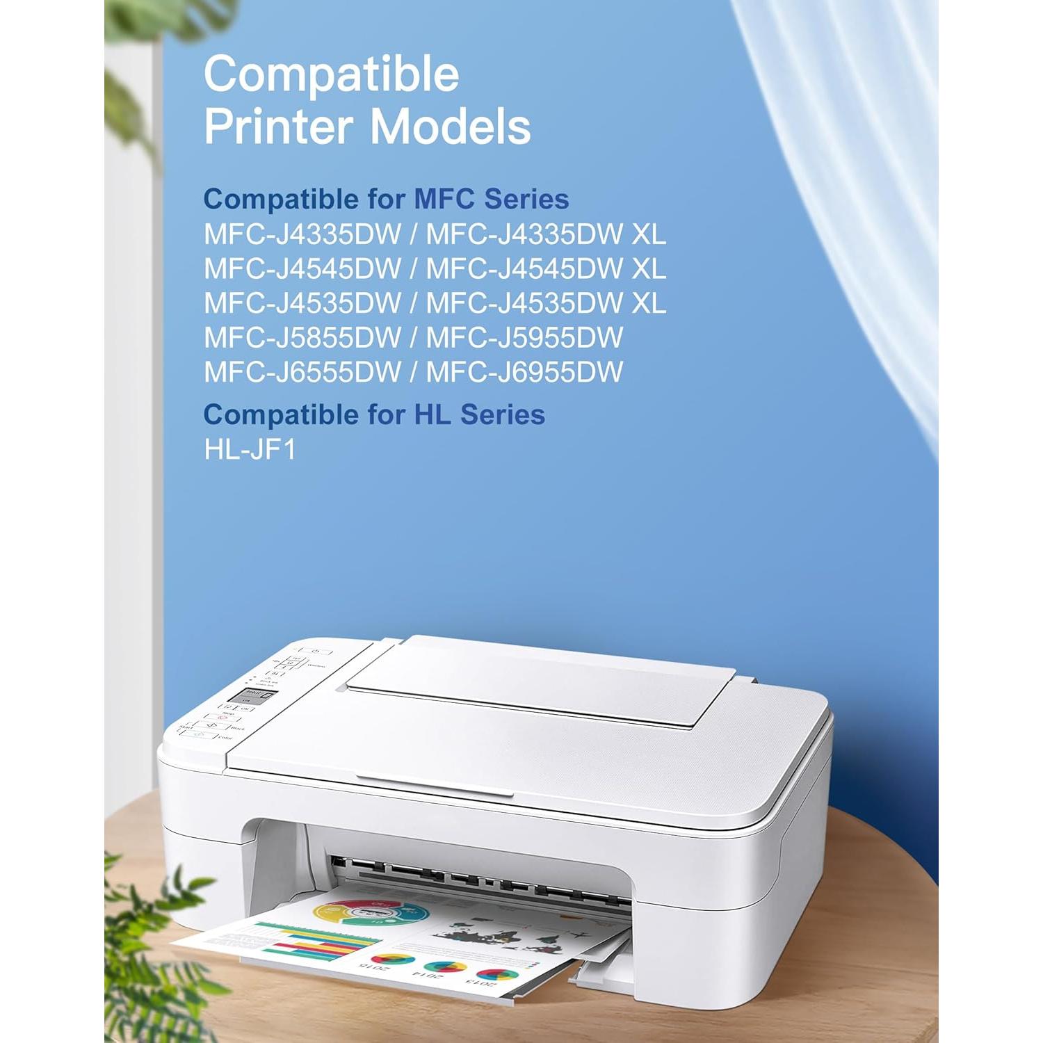 Cartuchos de tinta GPC Image LC406XL compatibles para Brother - 4 unidades