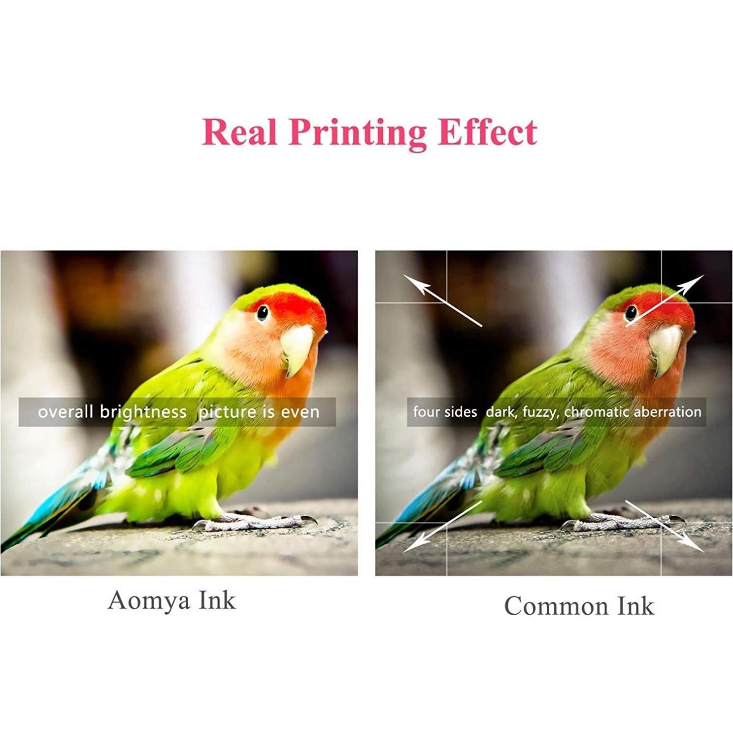 Kit de Recarga de Tinta Aomya 600ml para Cartuchos HP Canon Brother