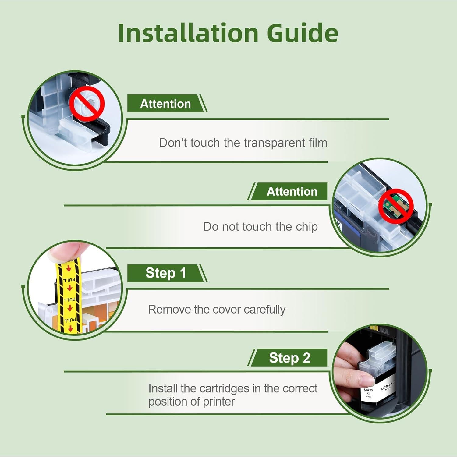 Paquete de 10 Cartuchos de Tinta Brother LC103XL Compatibles