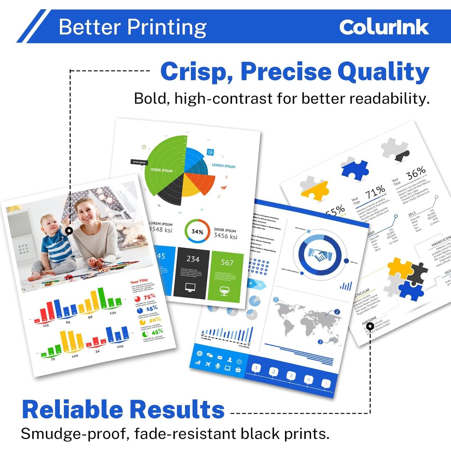 Cartuchos de tinta ColurInk LC401XL compatibles Brother MFC-J1010DW